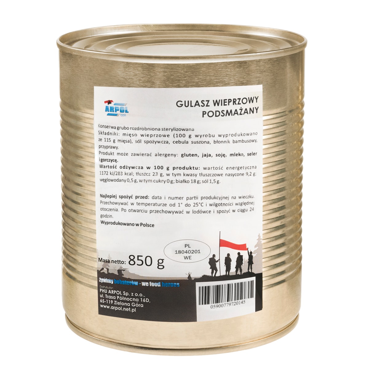 Aliments en conserve - Ragoût de porc sauté Singe 850 g Arpol 