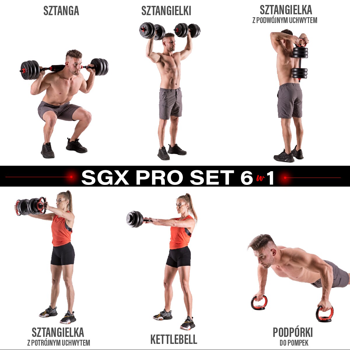 Kit pour entraînement musculaire SGX120 Pro Set HMS