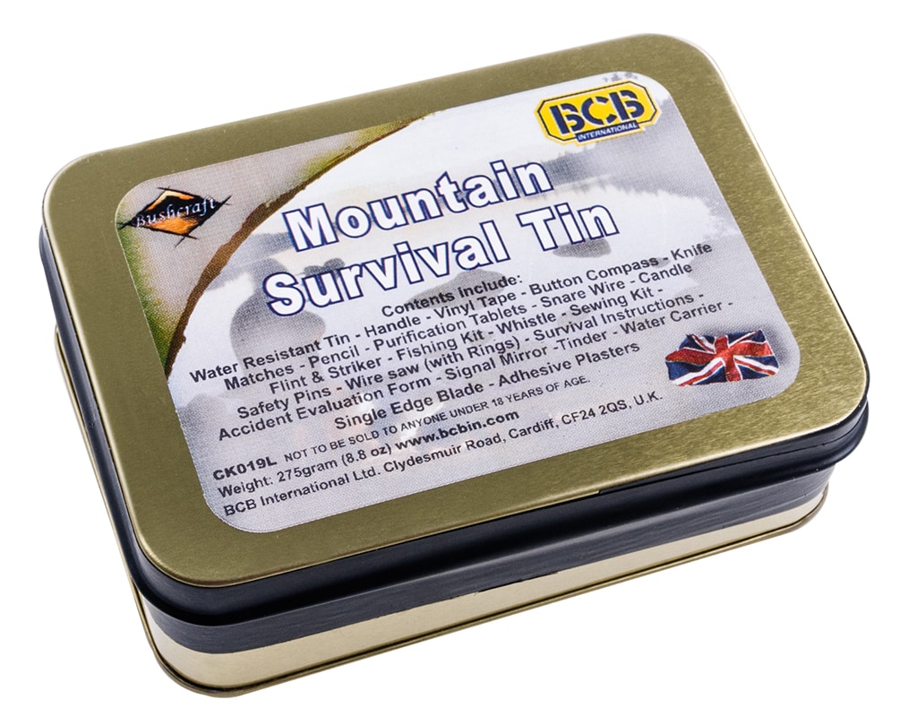 Set de survie Mountain Survival Tin BCB 