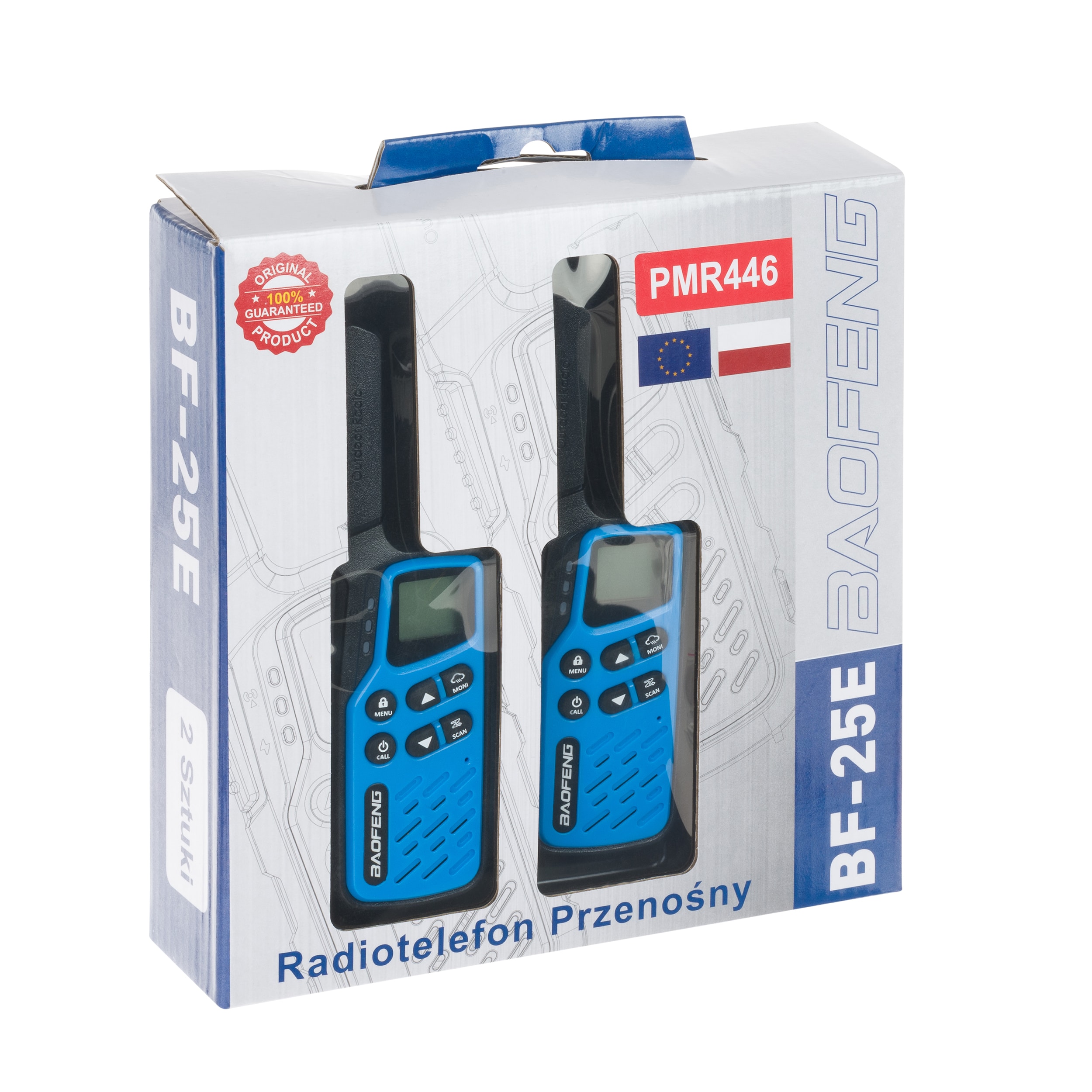 Radiotéléphone BF-25E PMR 2 pcs. Baofeng - Blue