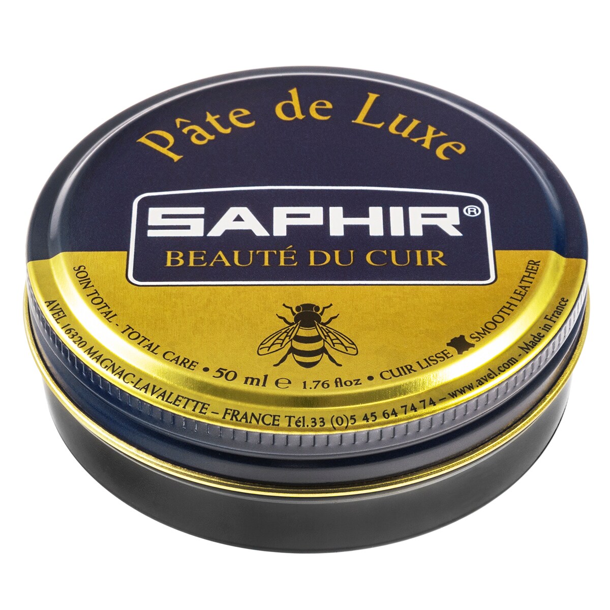 Cire à chaussures BDC Pate De Luxe 50 ml Saphir - Black