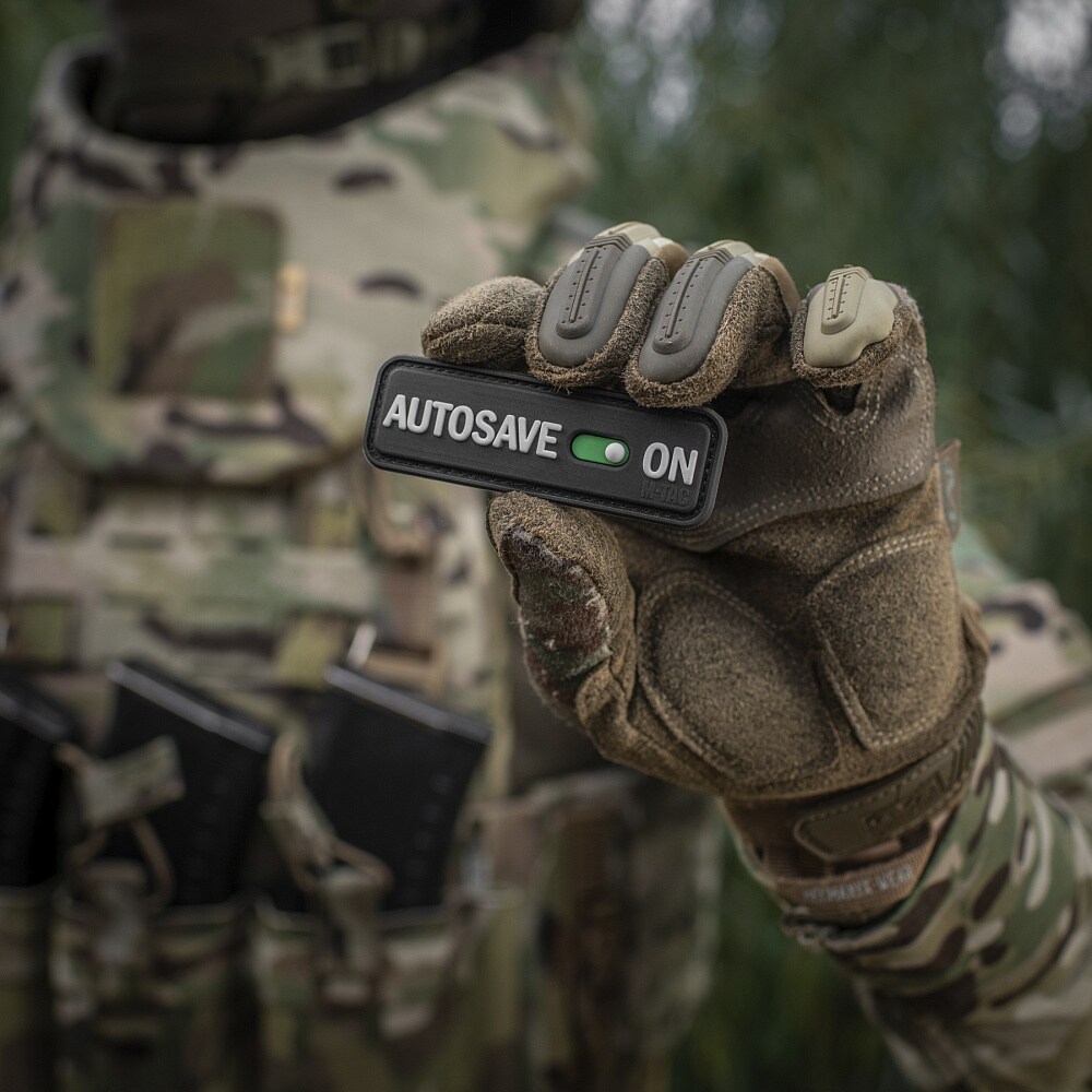 Patch AUTOSAVE ON PVC M-Tac - Black