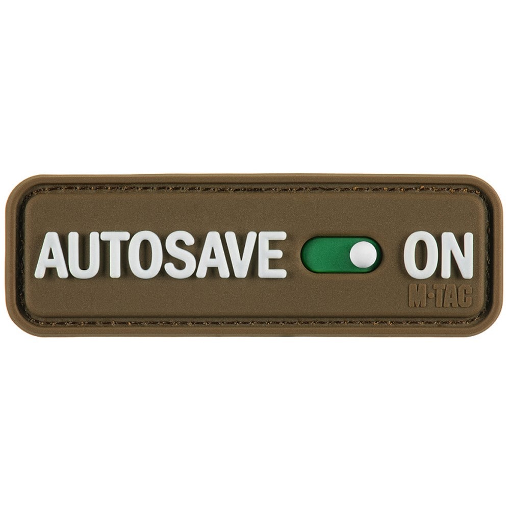 Patch AUTOSAVE ON PVC M-Tac - Coyote