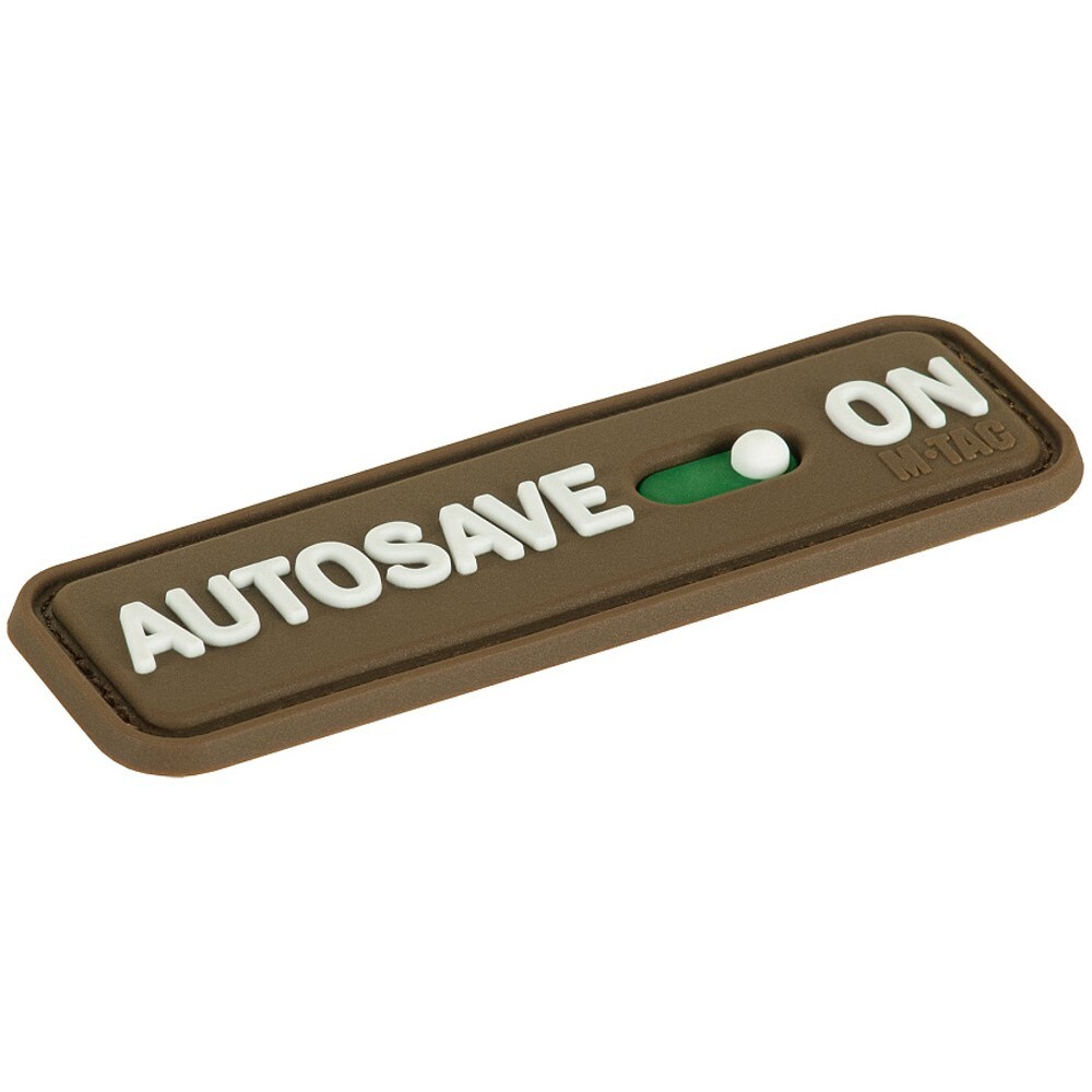 Patch AUTOSAVE ON PVC M-Tac - Coyote