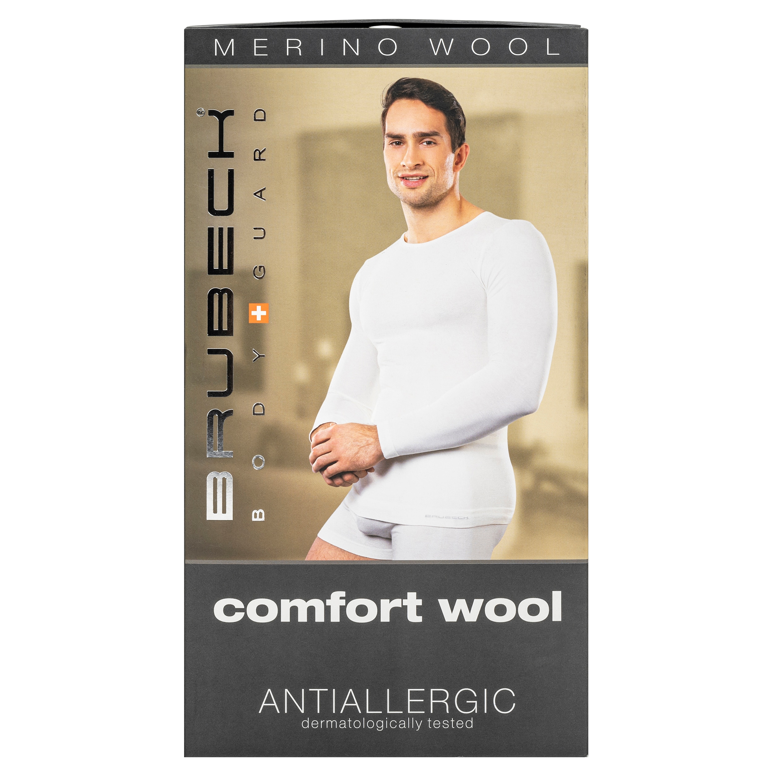T-shirt thermique Comfort Wool Brubeck - Dark Jeans