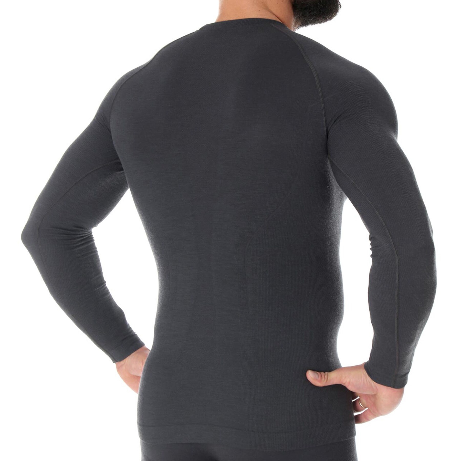 T-shirt thermique Active Wool Brubeck - Graphite