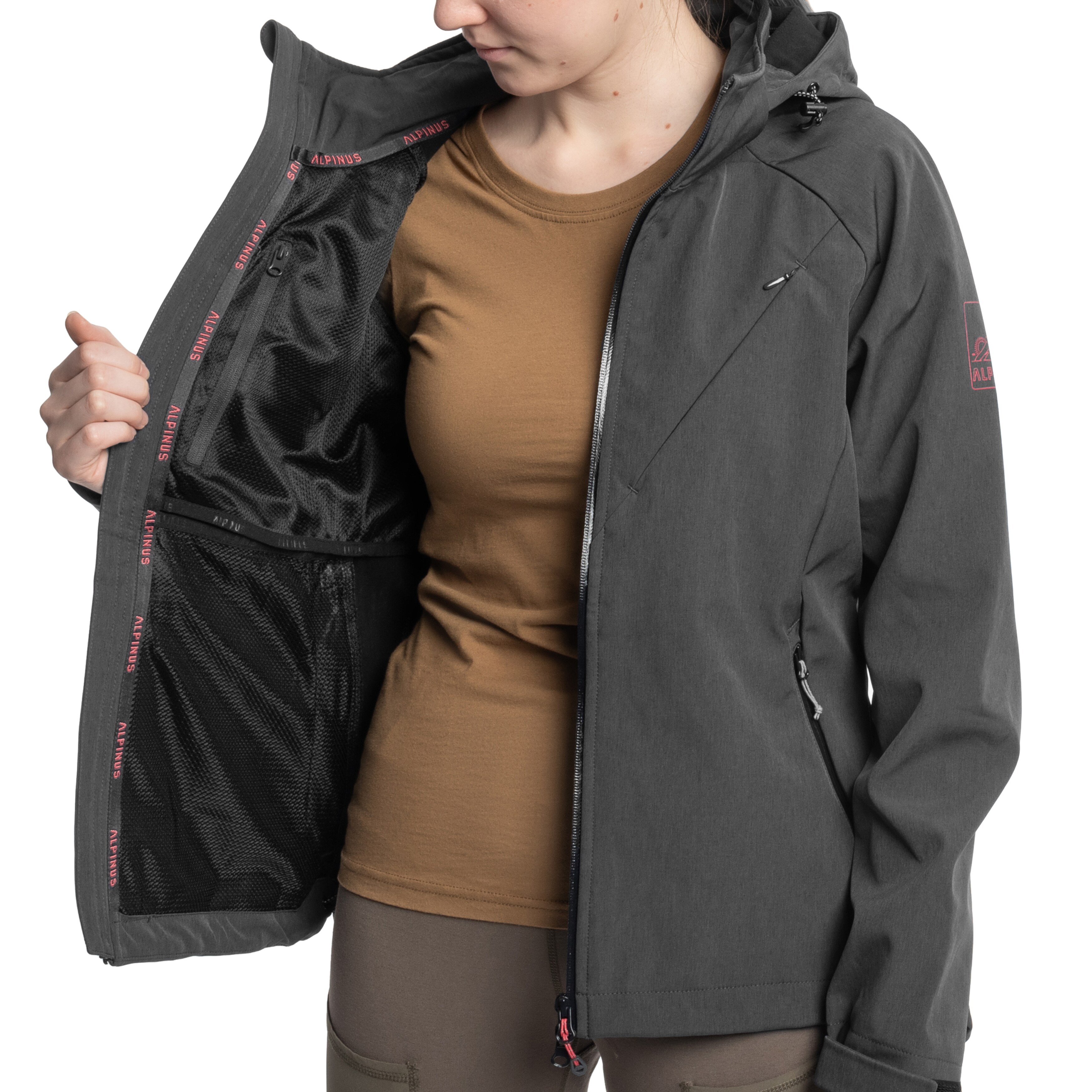 Veste pour femmes Softshell Minthi Alpinus - Graphite