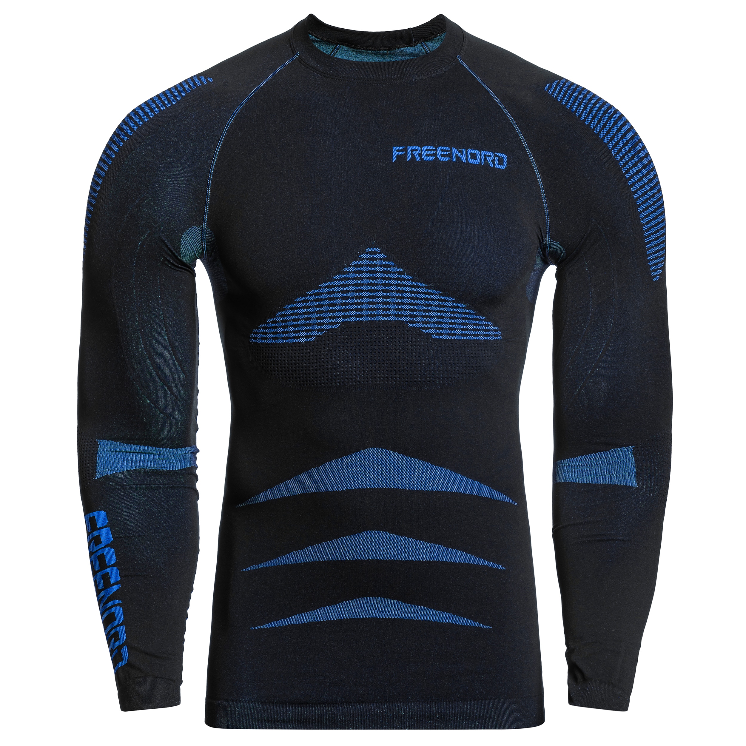 T-shirt thermique EnergyTech Long Sleeve FreeNord - Black/Blue