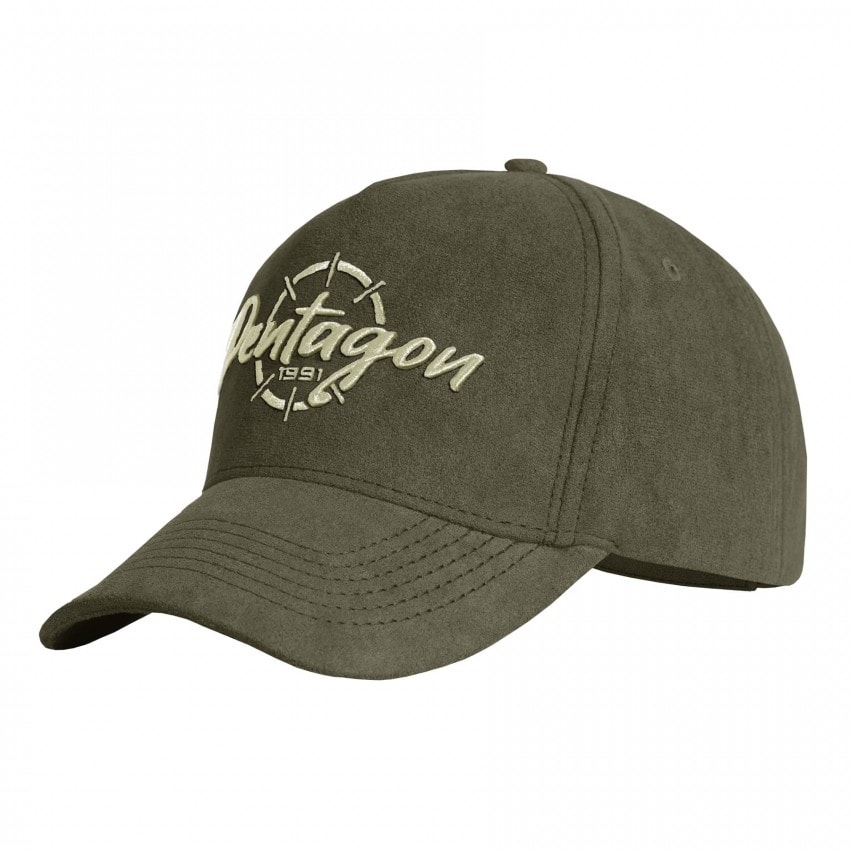 Casquette Liam Velvet Pentagon - Olive Green