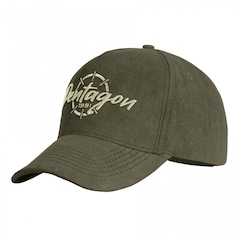 Casquette Liam Velvet Pentagon - Olive Green