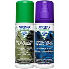 Kit d'entretien des chaussures en tissu et en cuir 2x125 ml Nikwax
