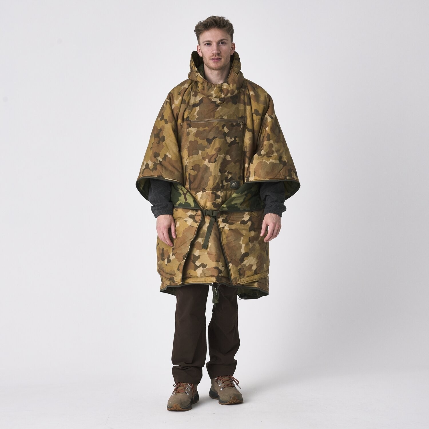 Poncho réversible avec fonction de sac de couchage Swagman Roll Helikon - Mitchell Camo Leaf/Mitchell Camo Clouds