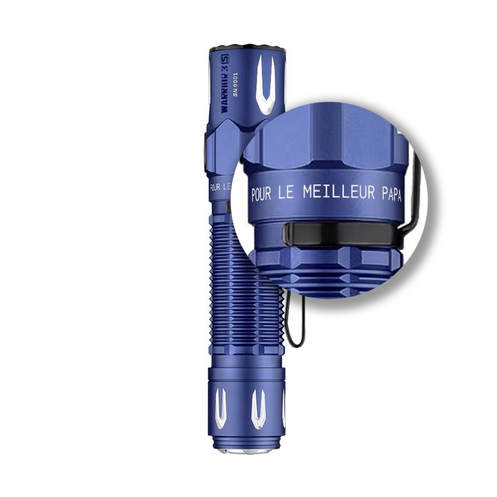 Lampe de poche Warrior 3S 2300 lumens Olight - Regal Blue 