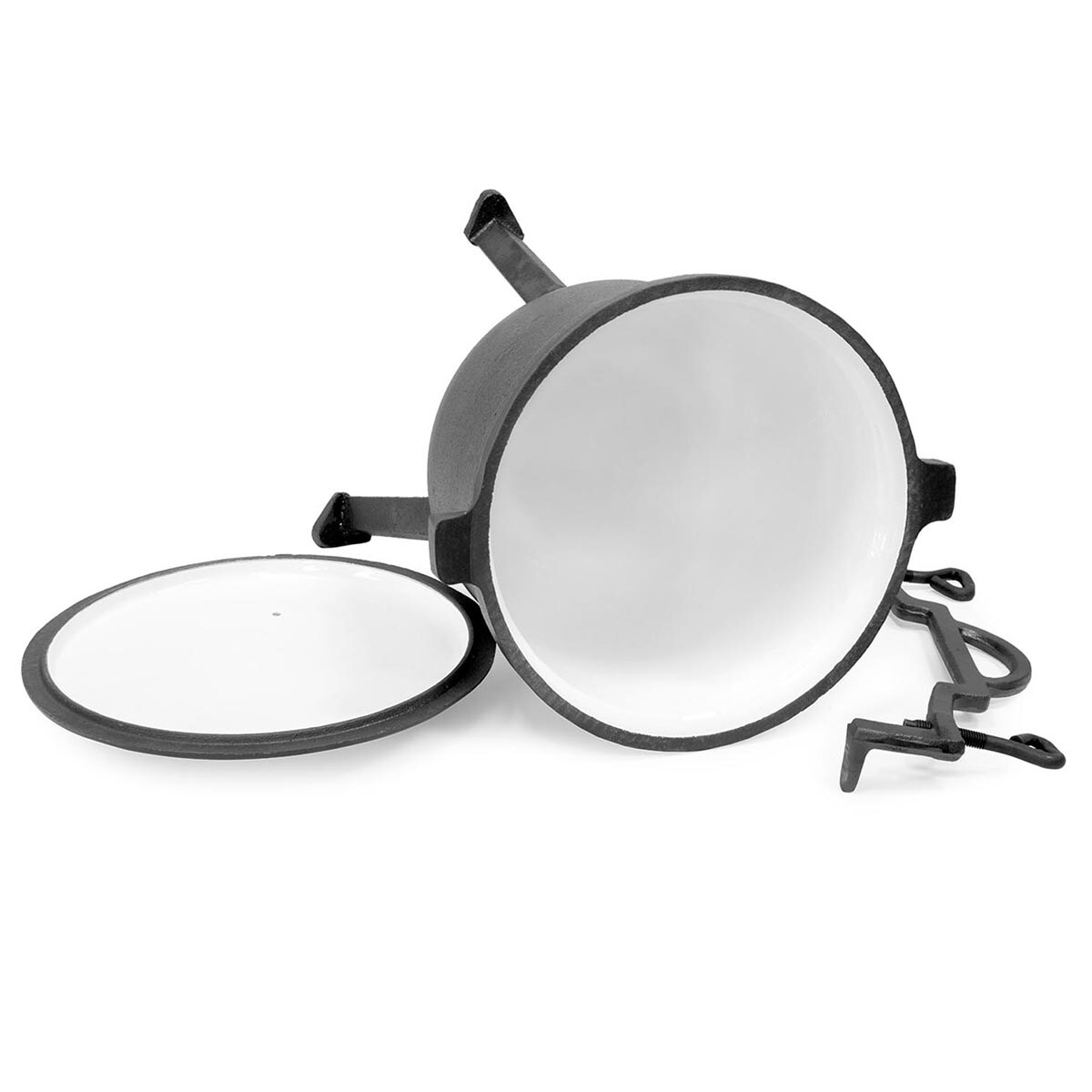 Chaudron en fonte émaillée pour le feu de camp 15 L Meyerhoff