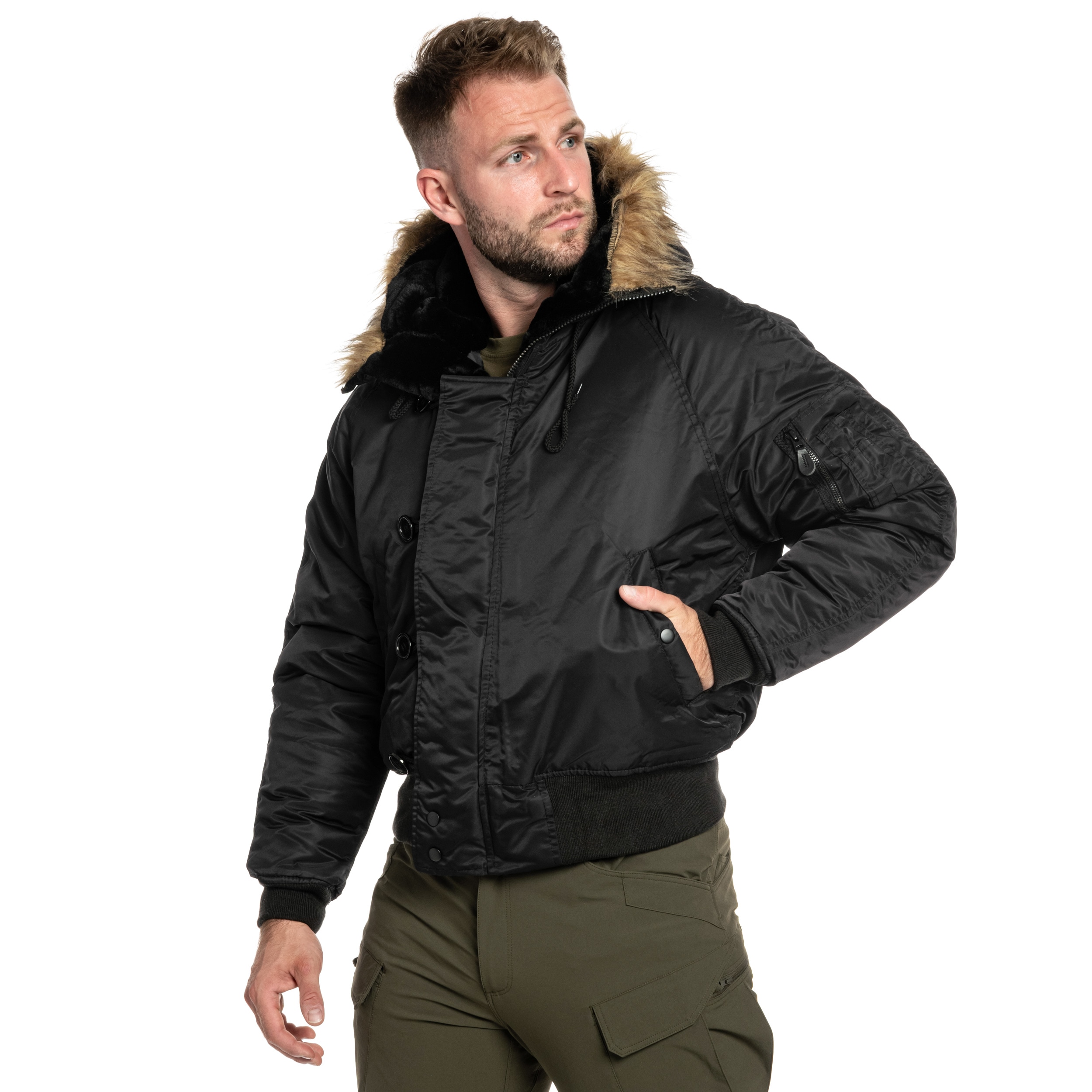 Veste Flight Jacket N2B Mil-Tec - Black