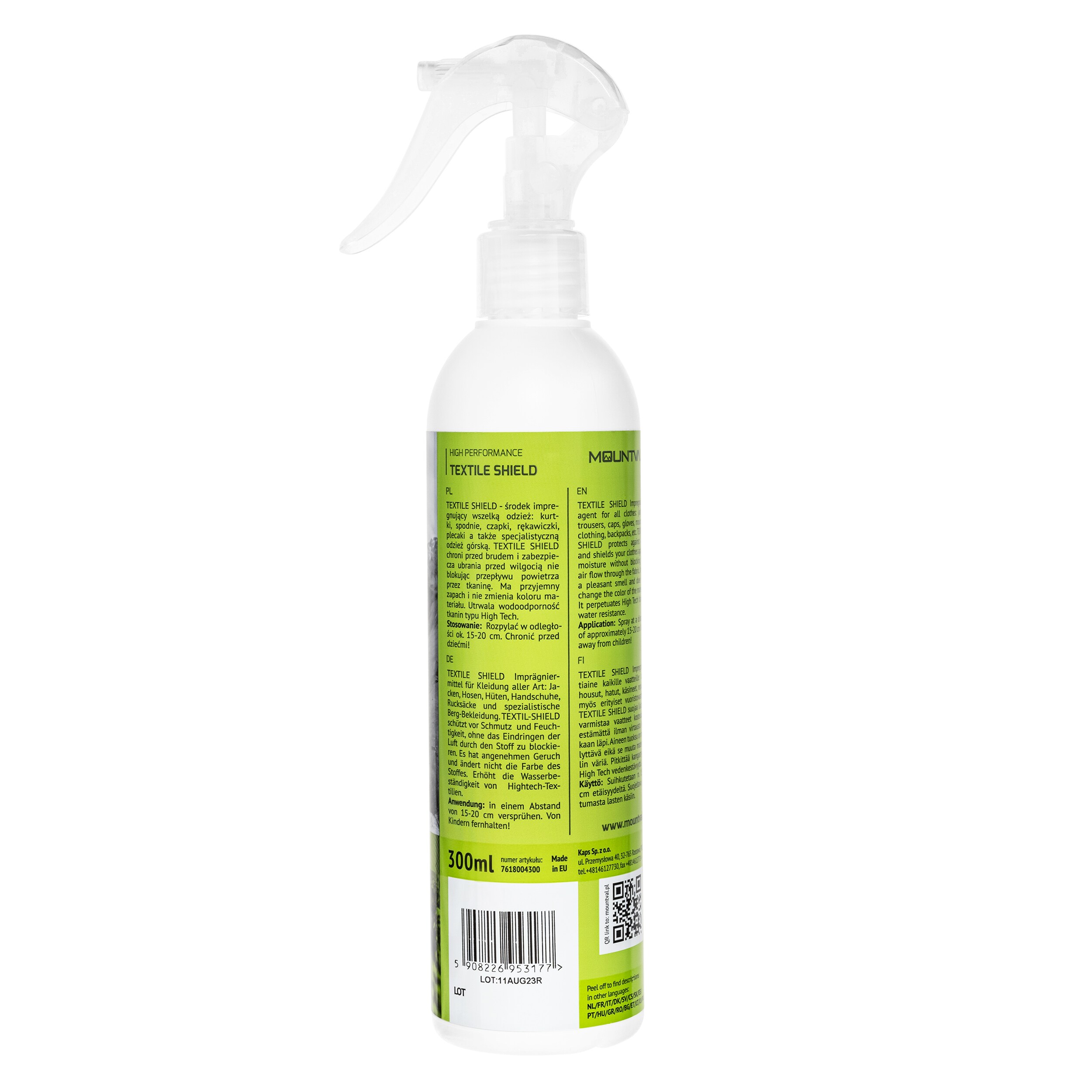 Imprégnation Textile Shield 300 ml Mountval