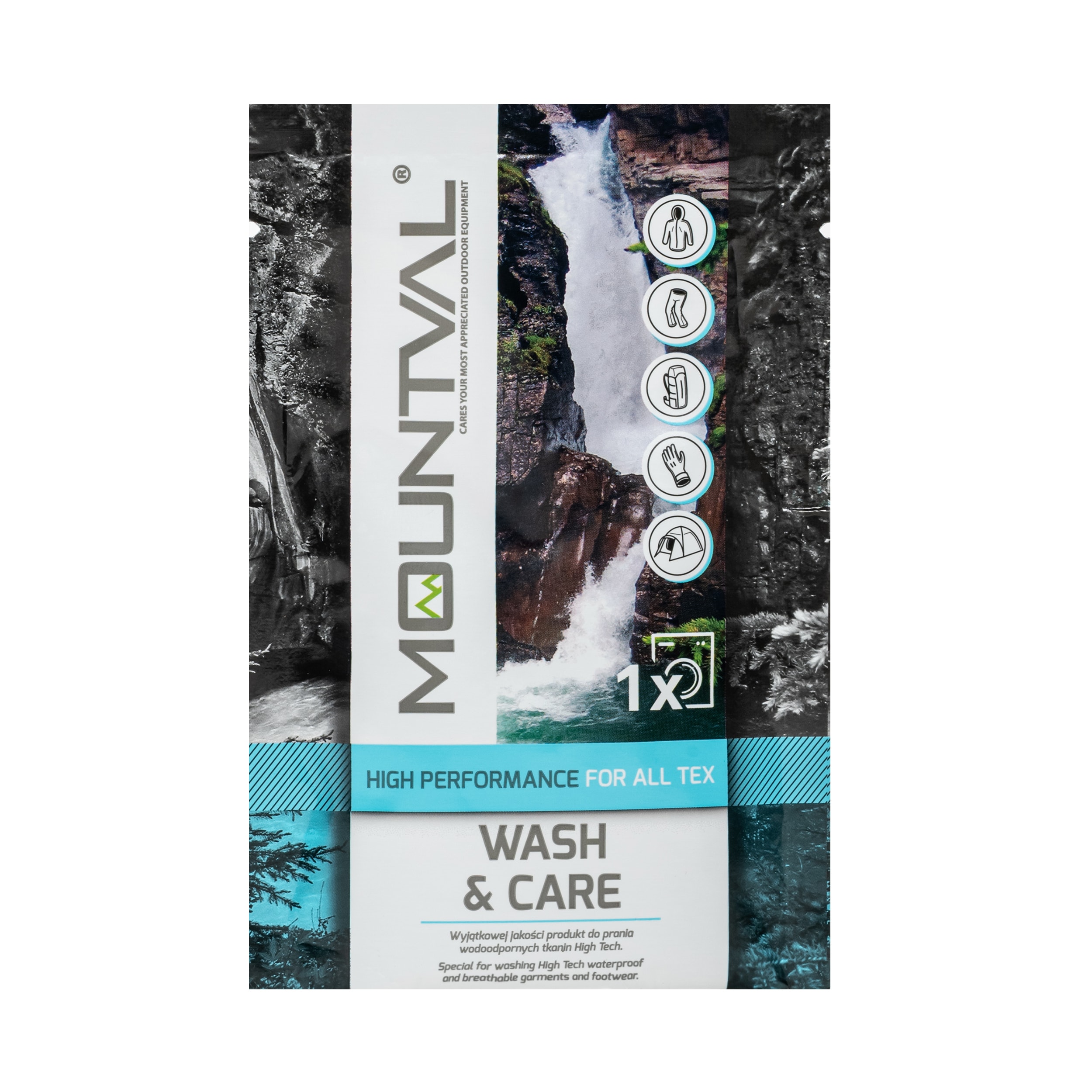 Liquide de lessive Wash & Care Mountval 20 ml