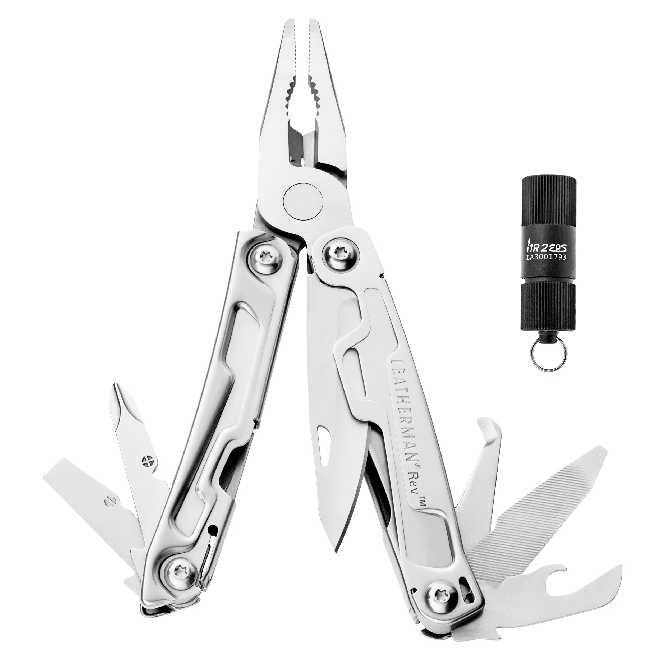 Multitool Rev + lampe de poche Olight I1R 2 - kit Leatherman 