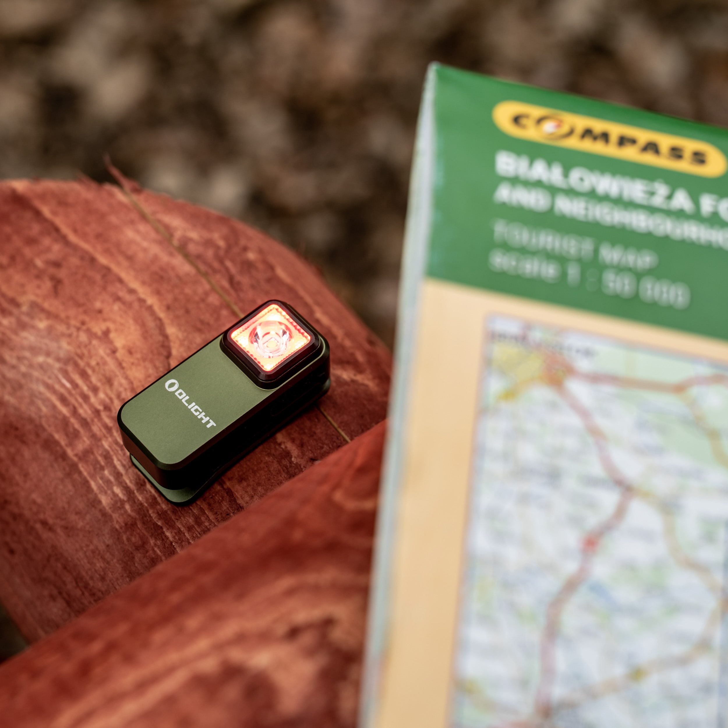 Lampe de poche rechargeable Oclip 300 lumens Olight - OD Green