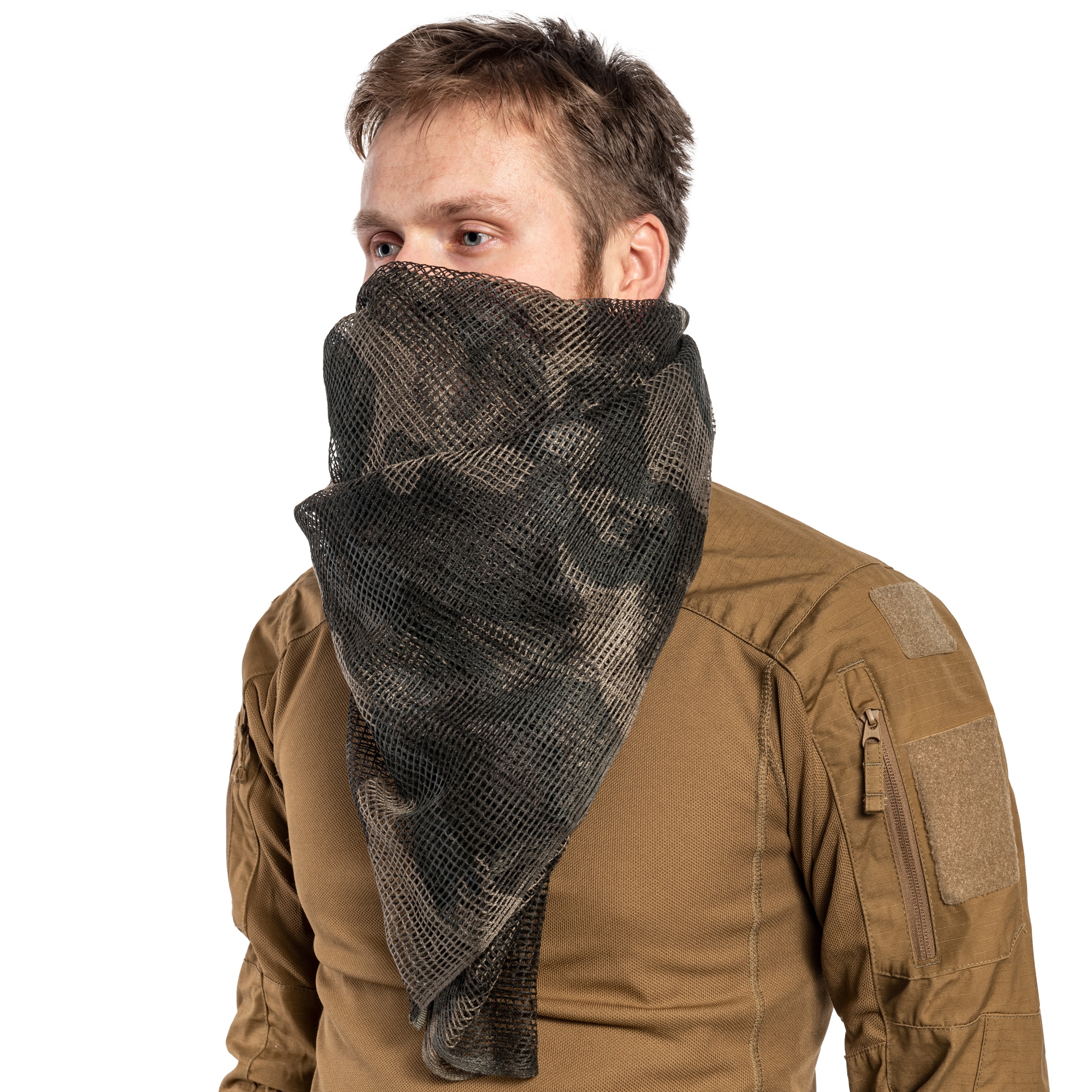 Filet de camouflage personnel Commando Net Scarf Brandit - Dark Camo