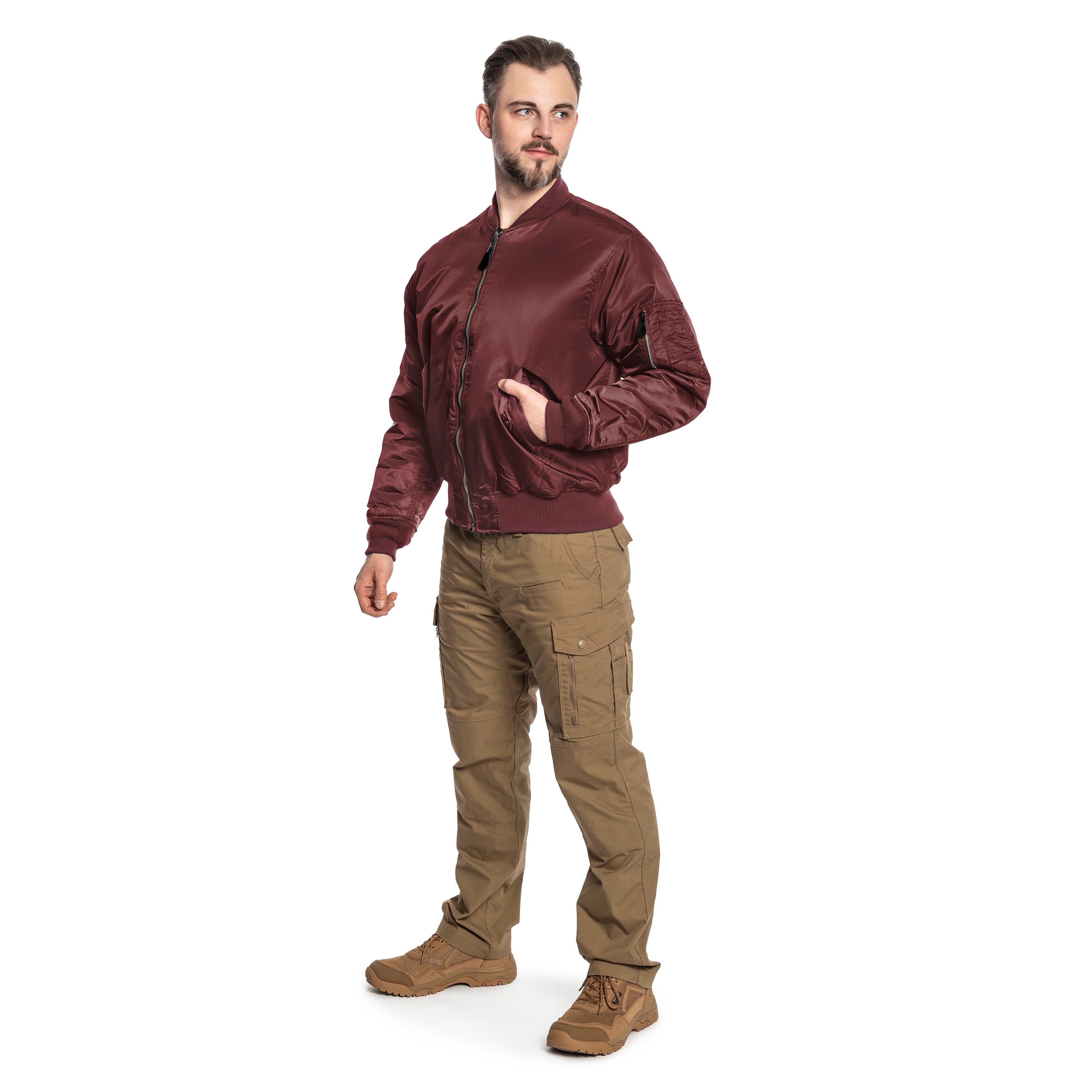 Veste MA1 Brandit - Burgundy