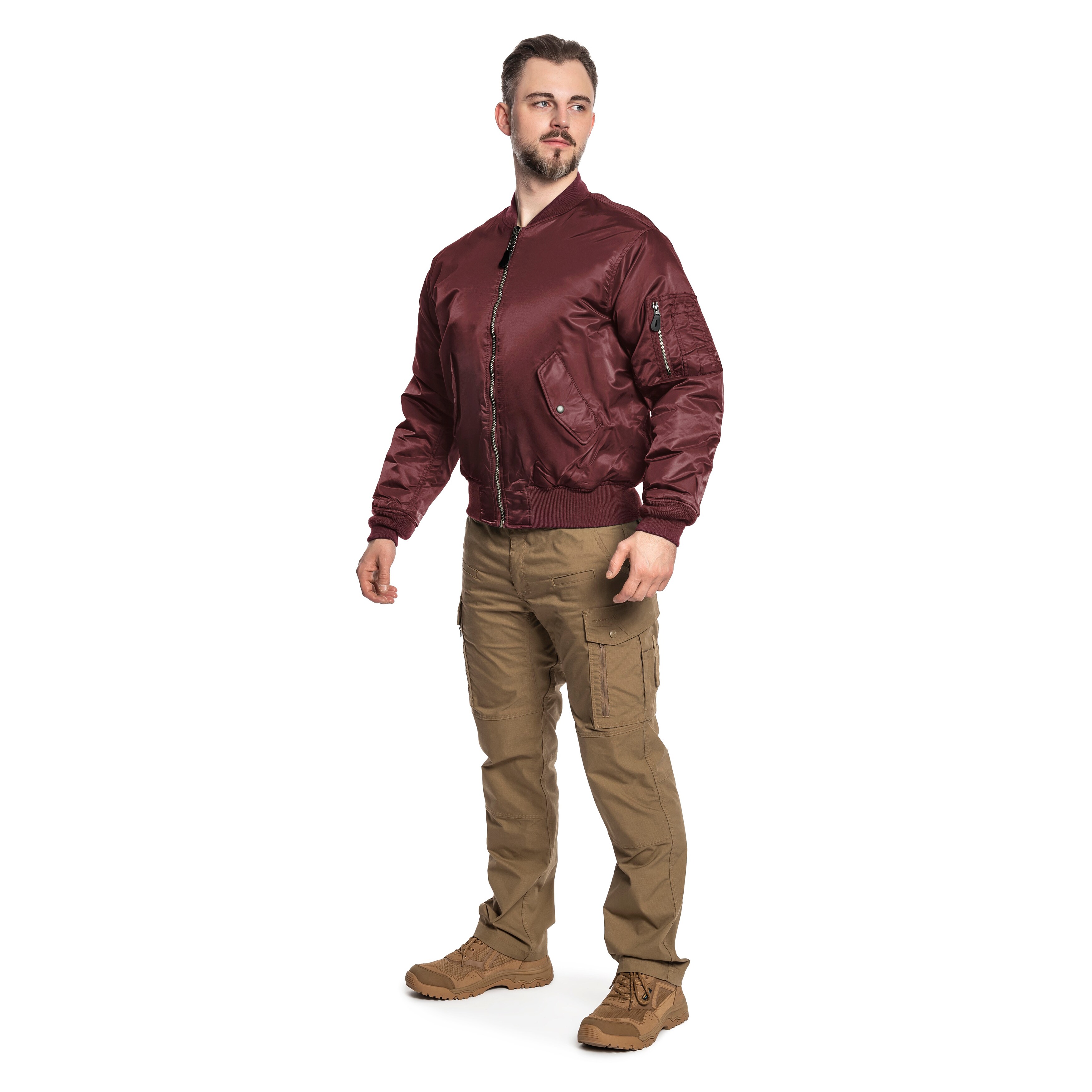 Veste MA1 Brandit - Burgundy