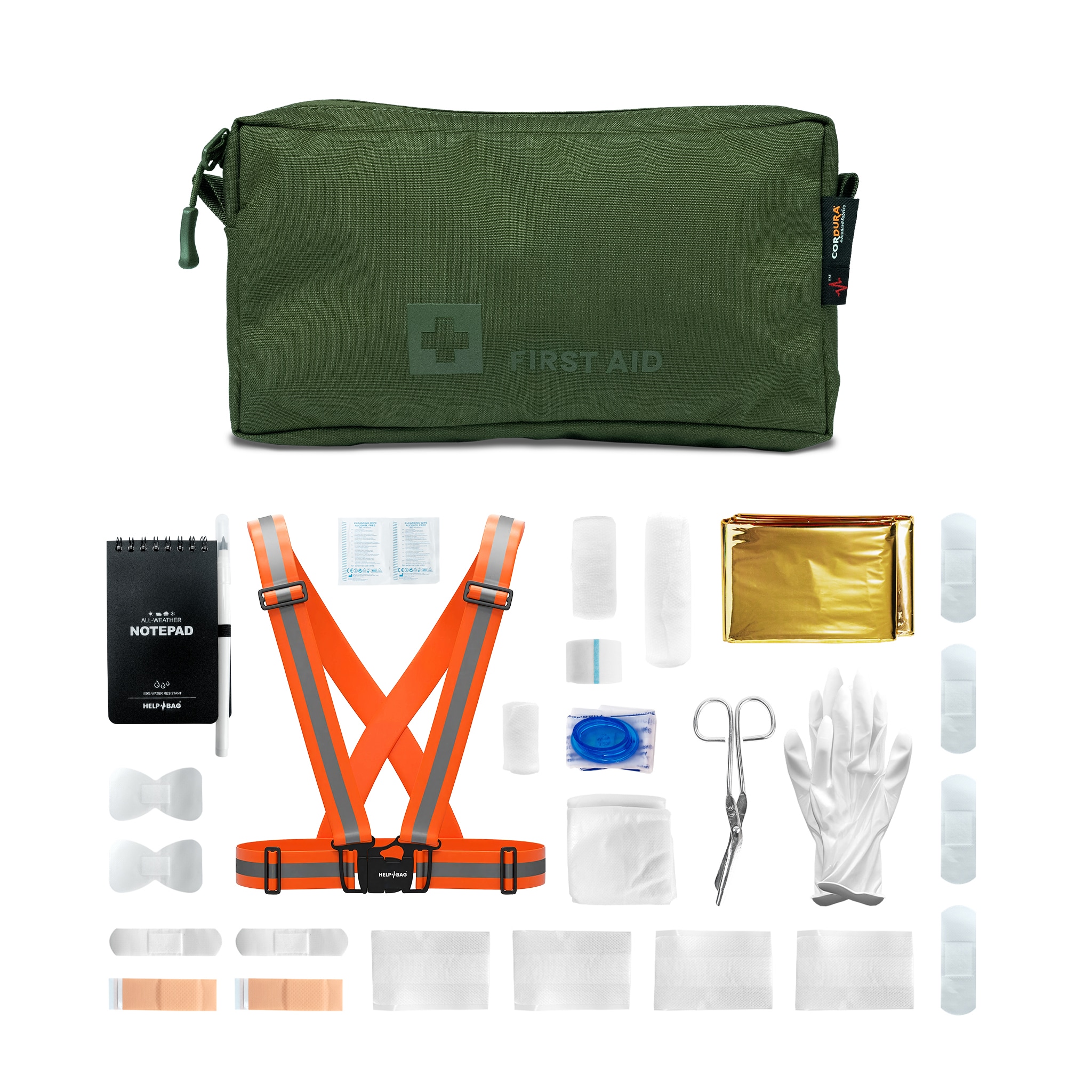 Kit d'urgence Help Bag Max - Olive Green