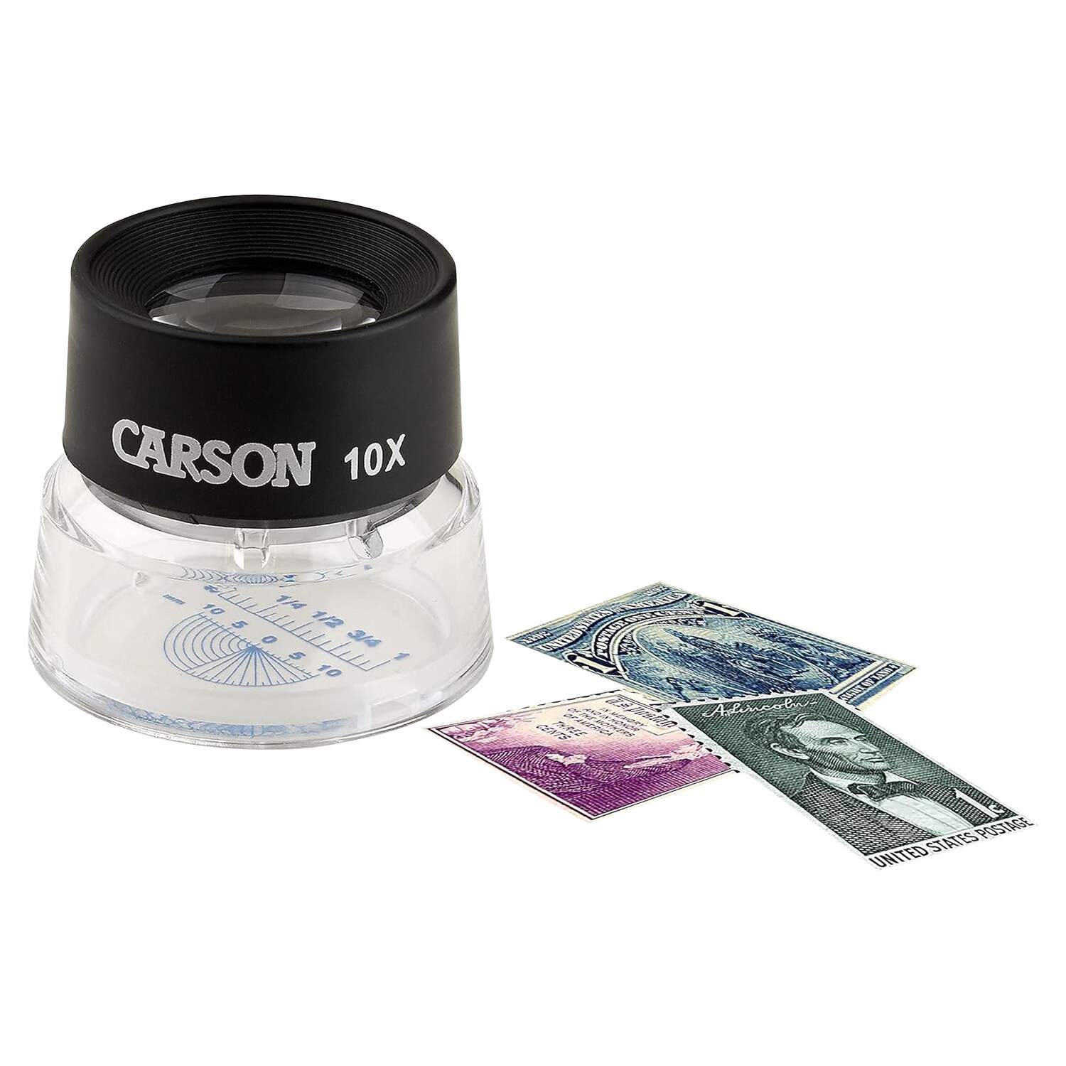 Loupe Lumiloupe 10x avec graduation Carson