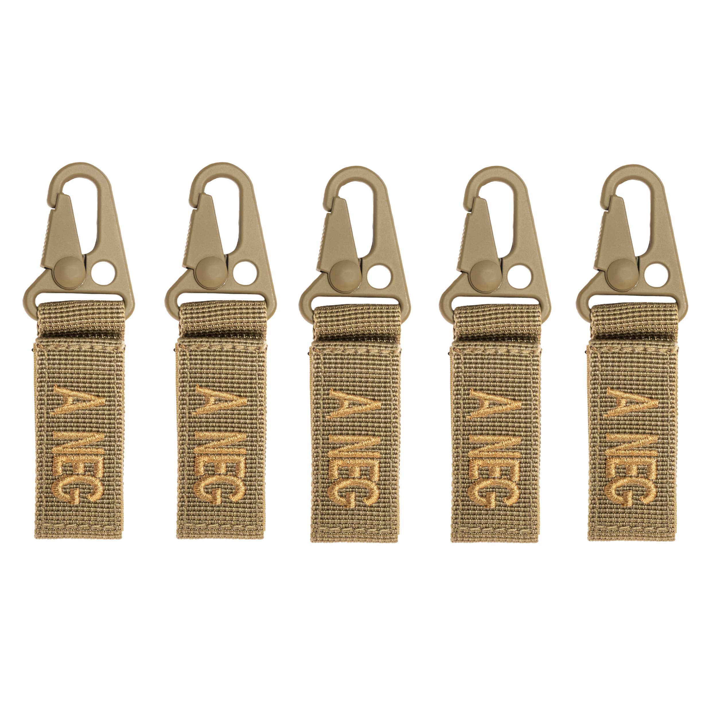 Porte-clé avec groupe sanguin 5 pcs. A- Mil-Tec - Coyote 