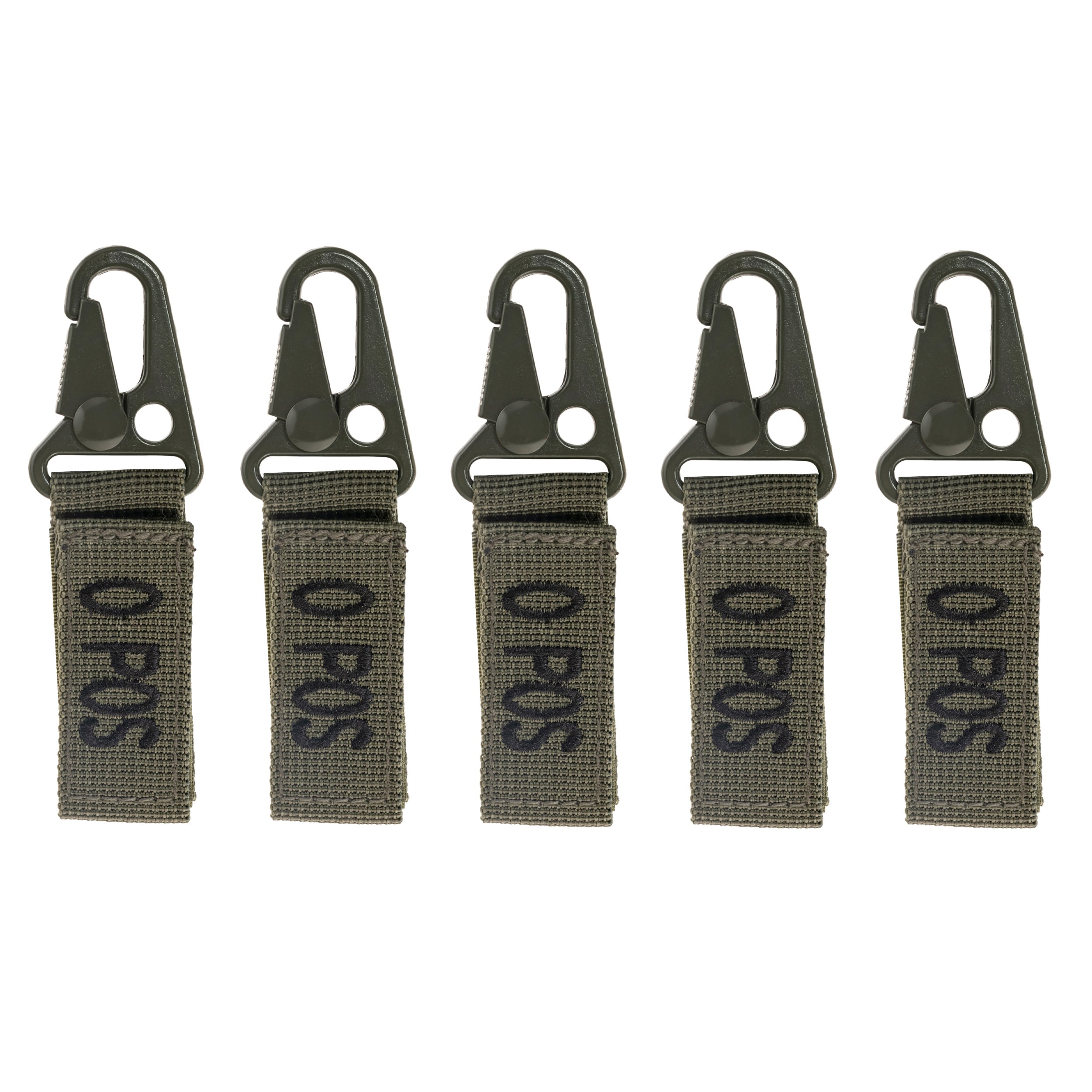 Porte-clé avec groupe sanguin 5 pcs. 0+ Mil-Tec - Olive 