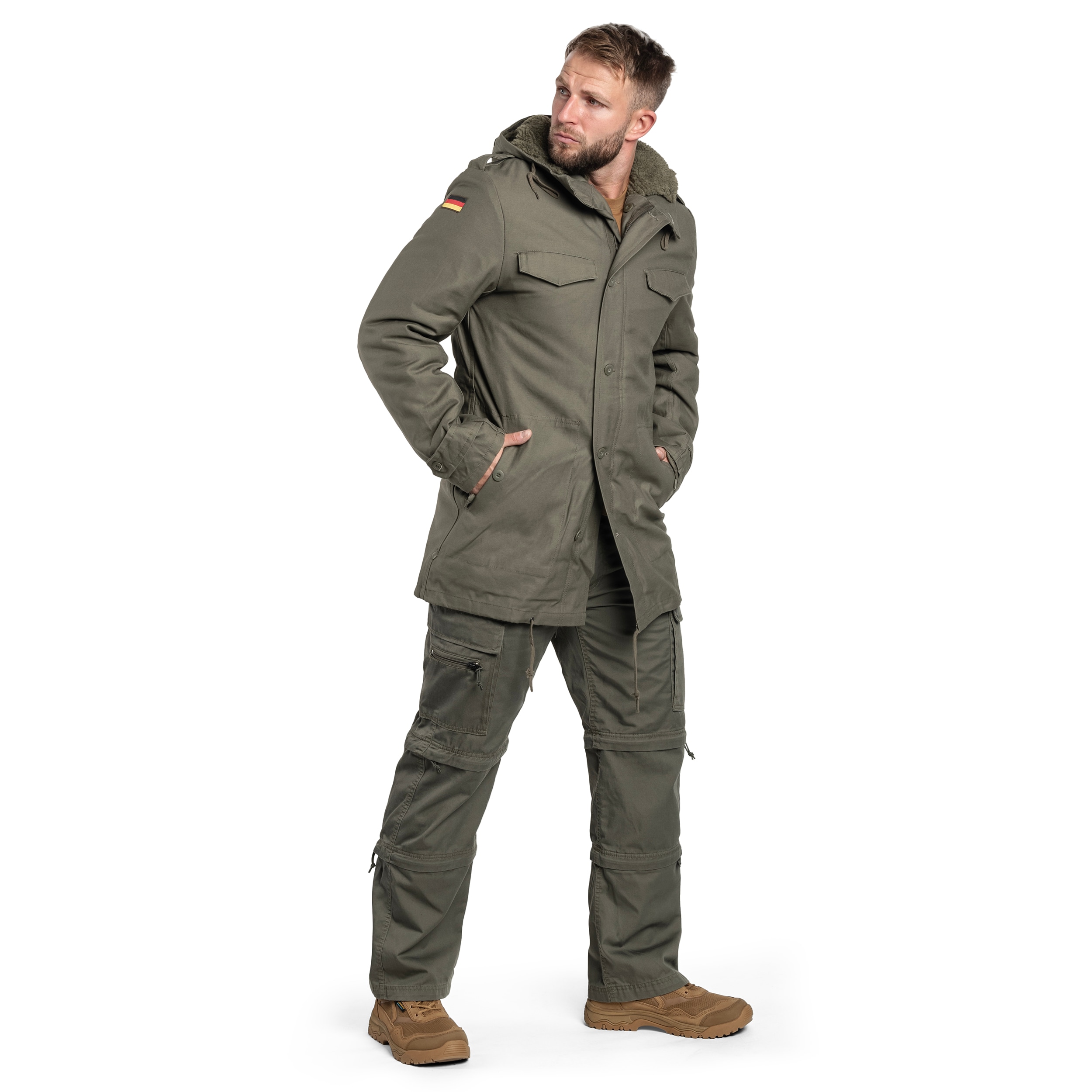 Veste BW Parka Flag Brandit - Olive