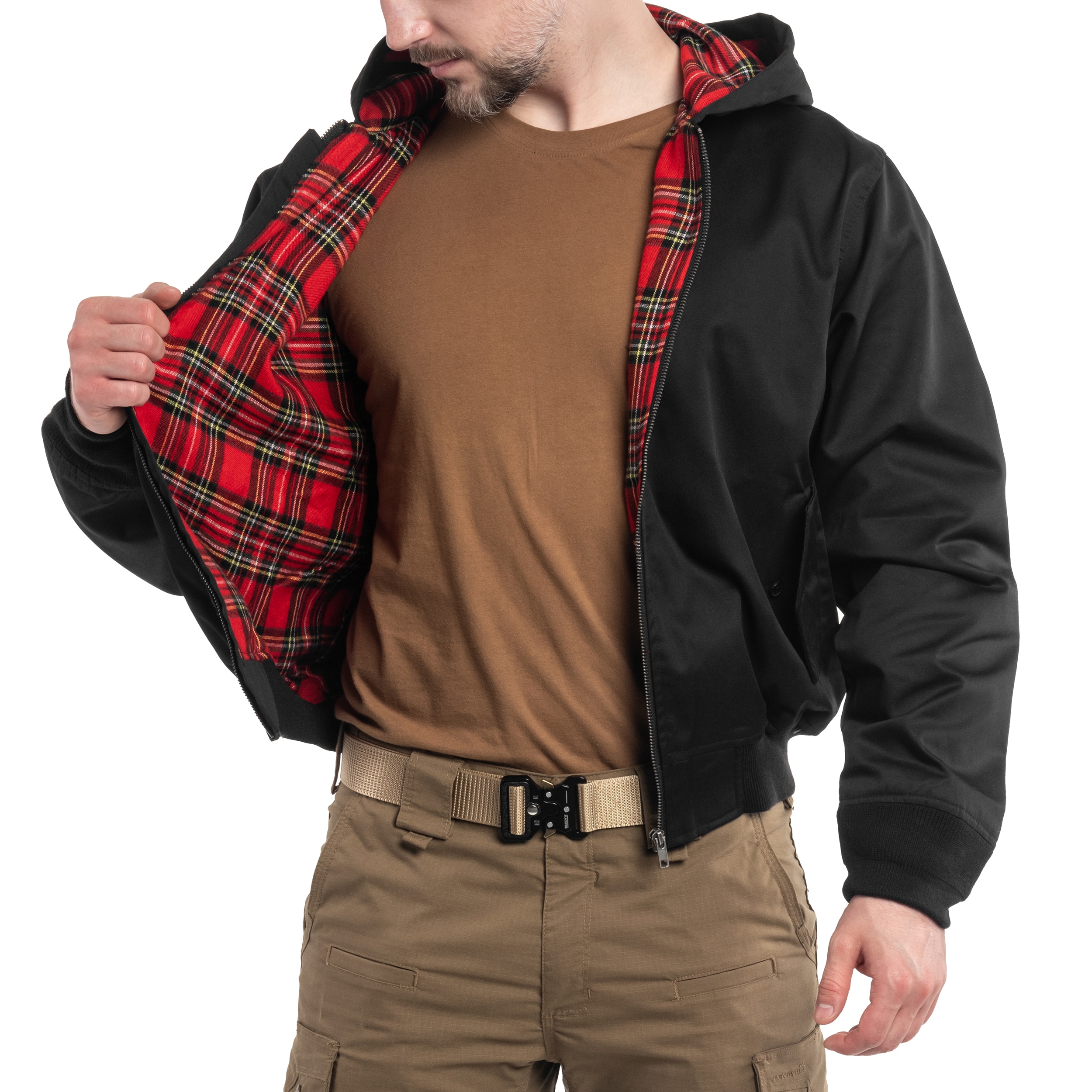 Veste Lord Canterbury Hooded Brandit - Black