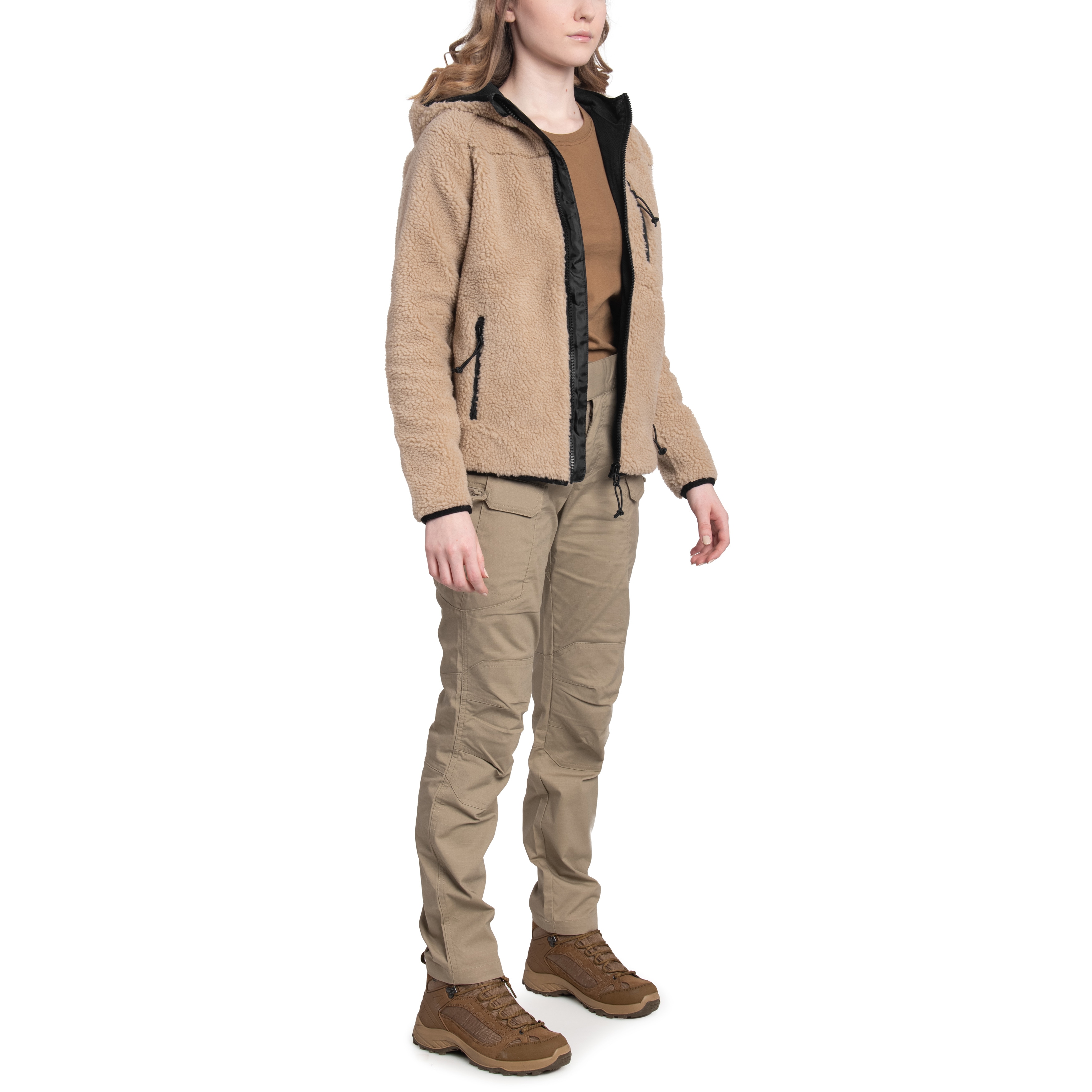 Veste pour femmes Teddyfleece Jacket Brandit - Coyote