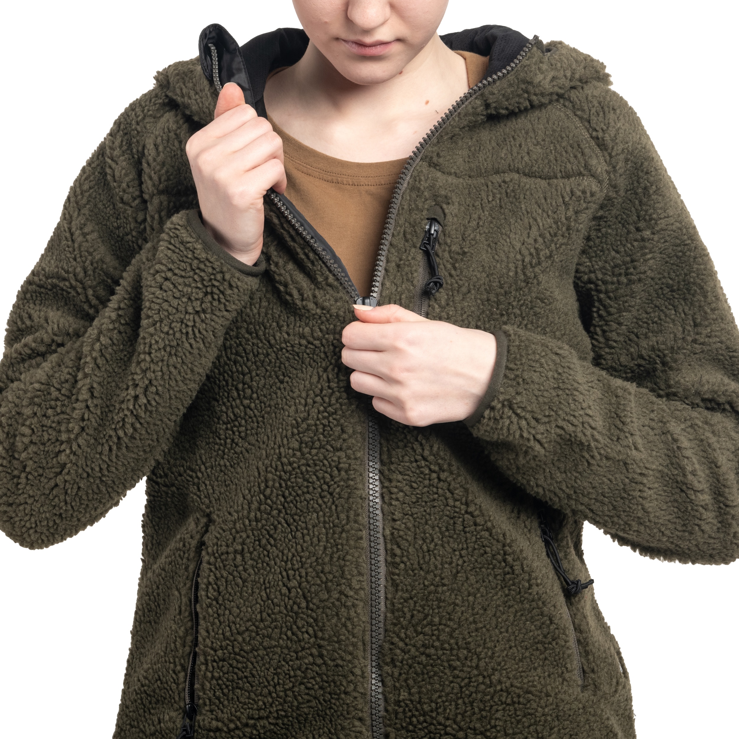 Veste pour femmes Teddyfleece Jacket Brandit - Olive