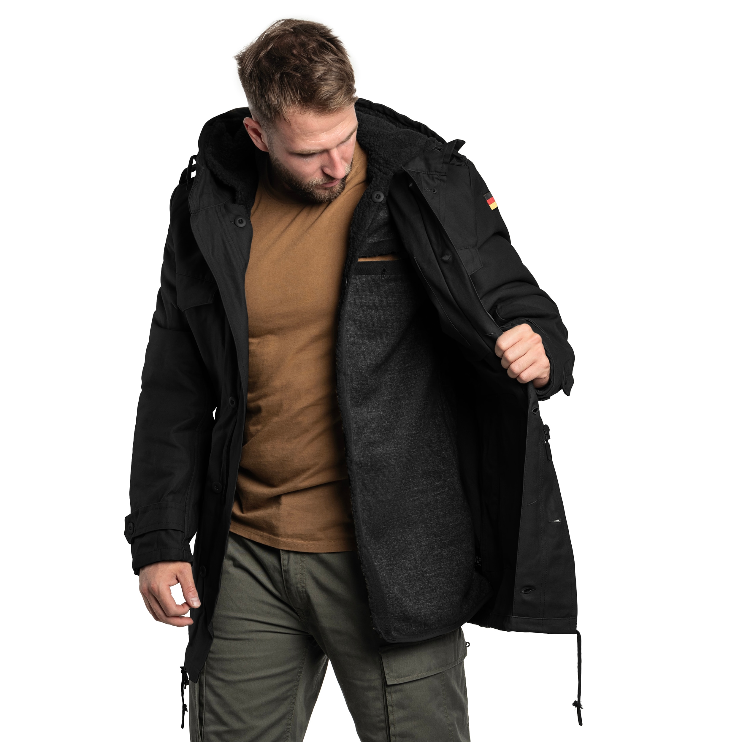 Veste BW Parka Flag Brandit - Black