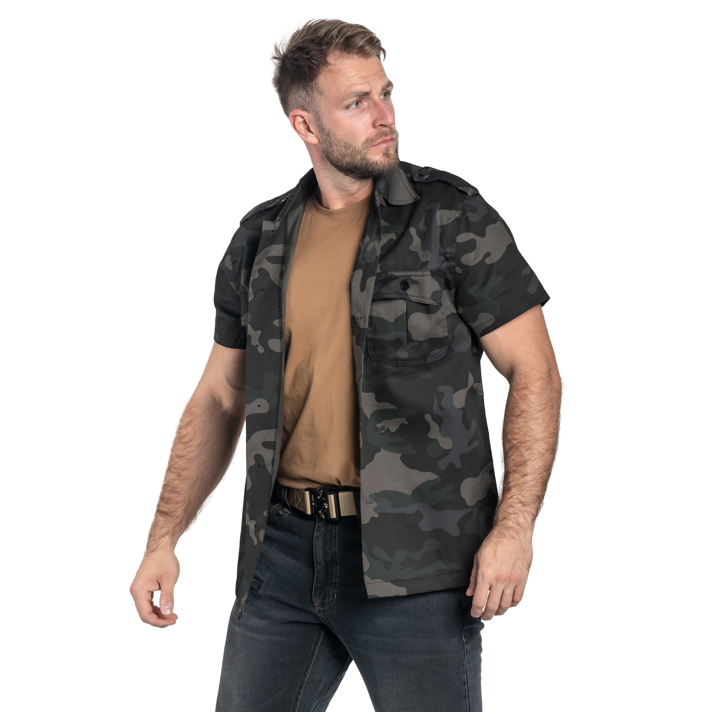 Chemise US Shirt Brandit - Dark Camo