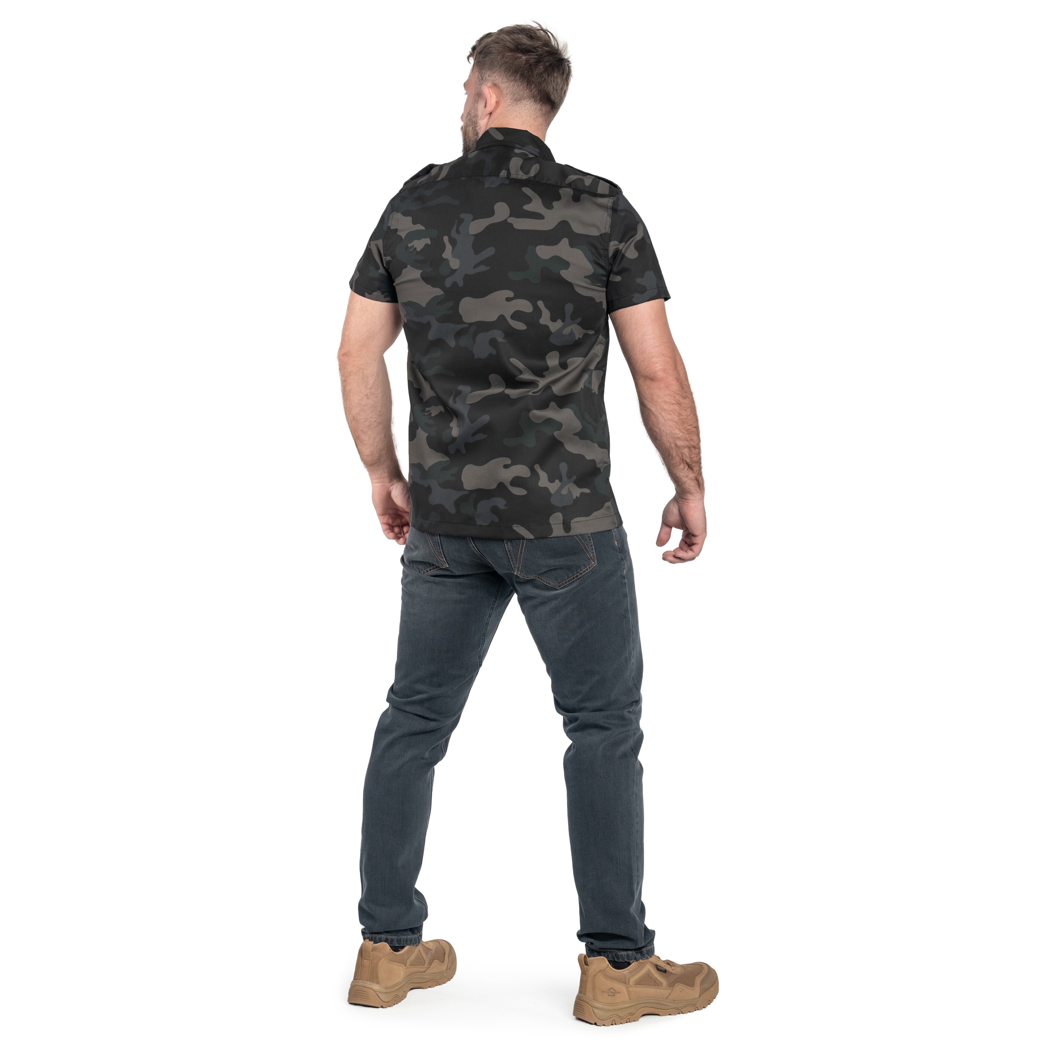 Chemise US Shirt Brandit - Dark Camo