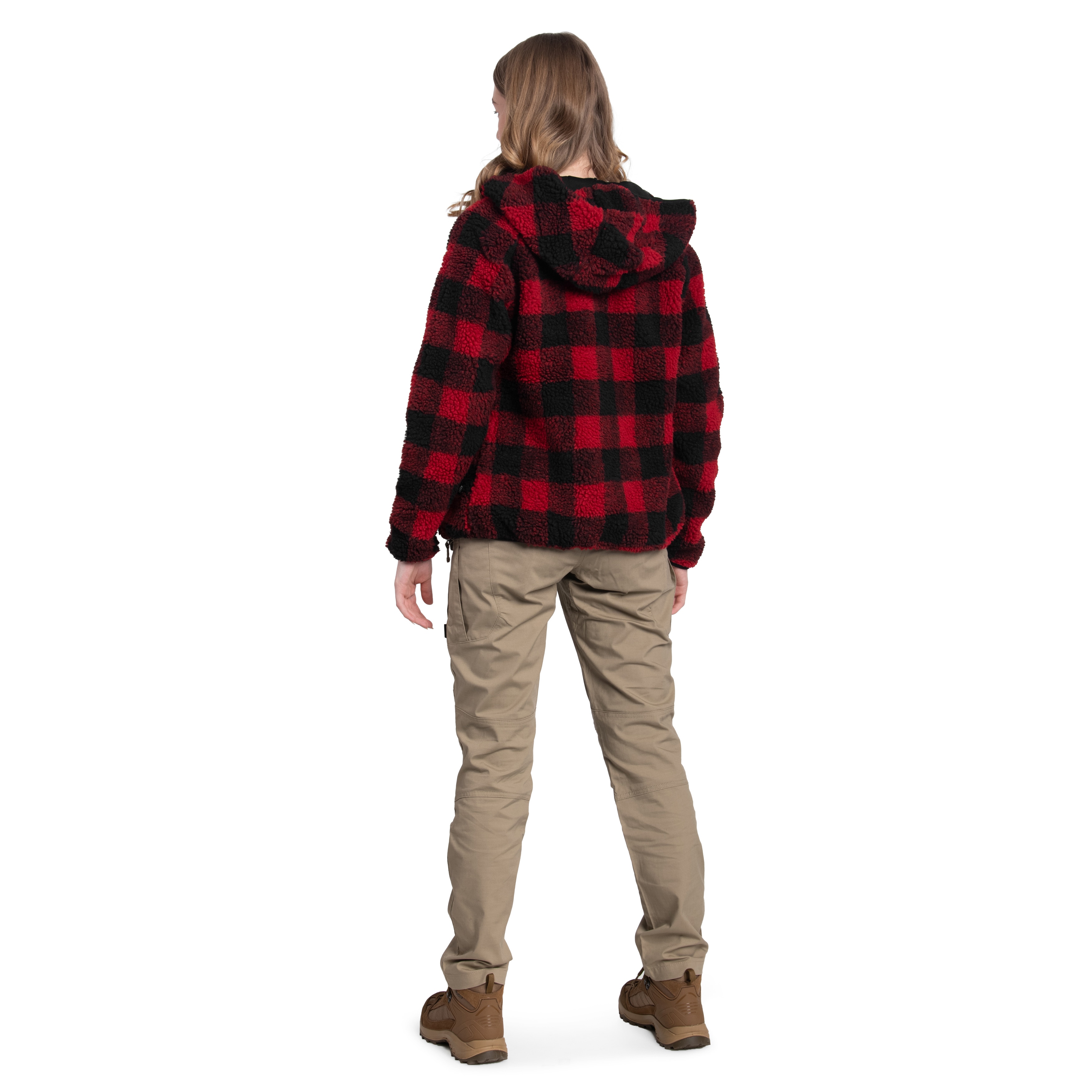 Veste pour femmes Teddyfleece Jacket Brandit - Red/Black