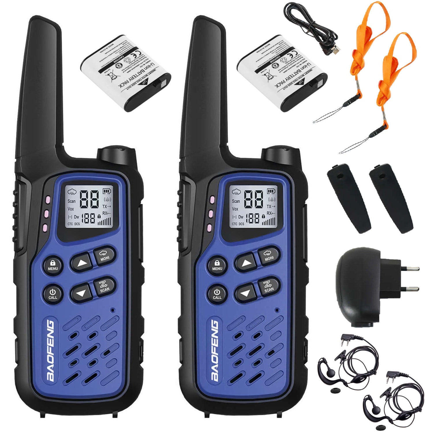 Radiotéléphone Baofeng BF-T25E PMR 2 pcs. - Dark Blue
