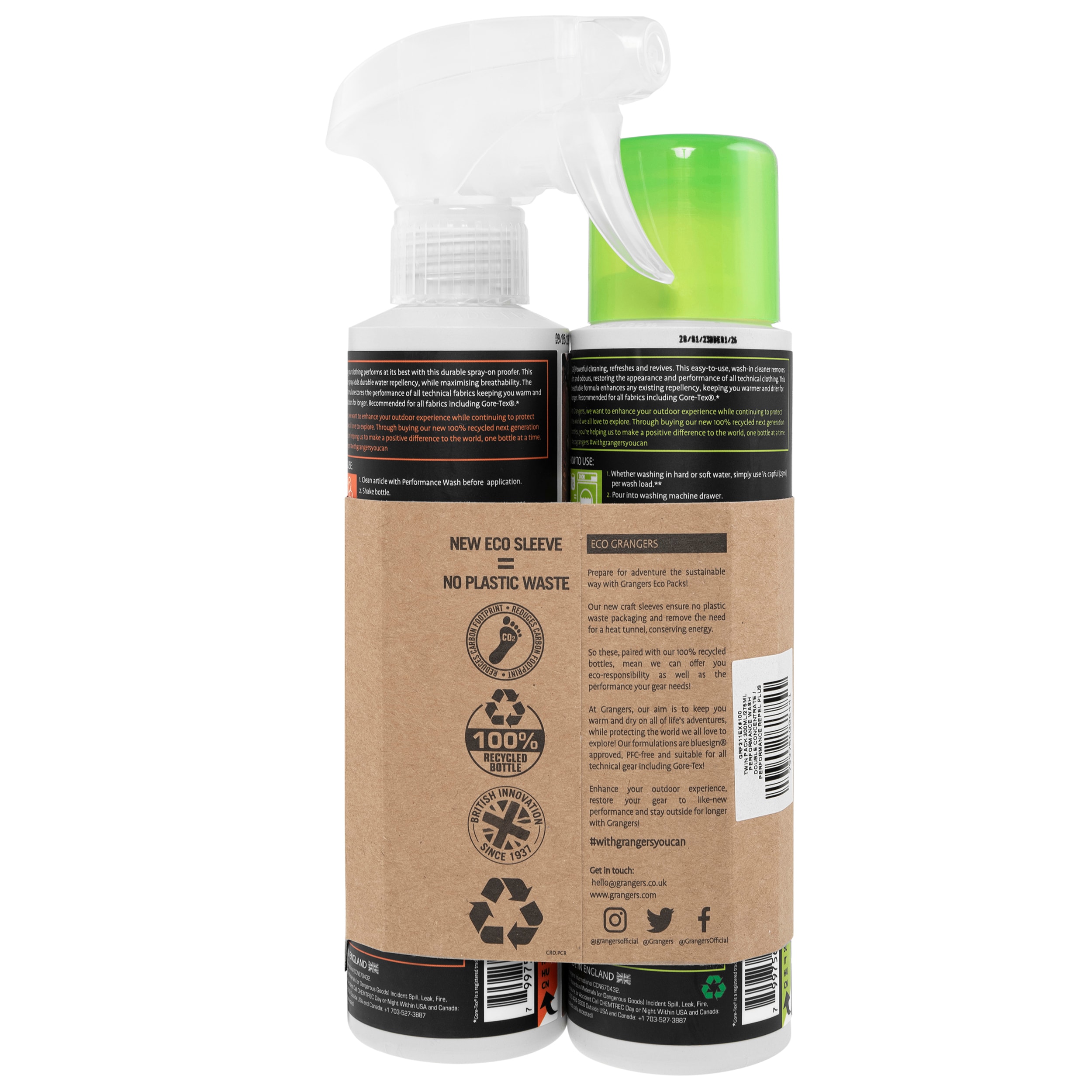 Kit Performance Wash & Performance Repel Plus 300 ml + 275 ml Grangers 