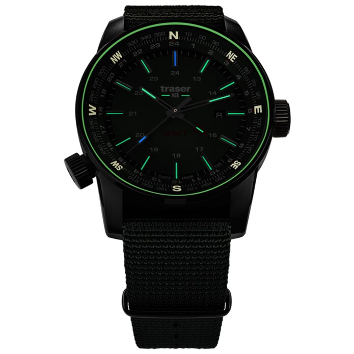 Montre P68 Pathfinder GMT TS Traser - Green