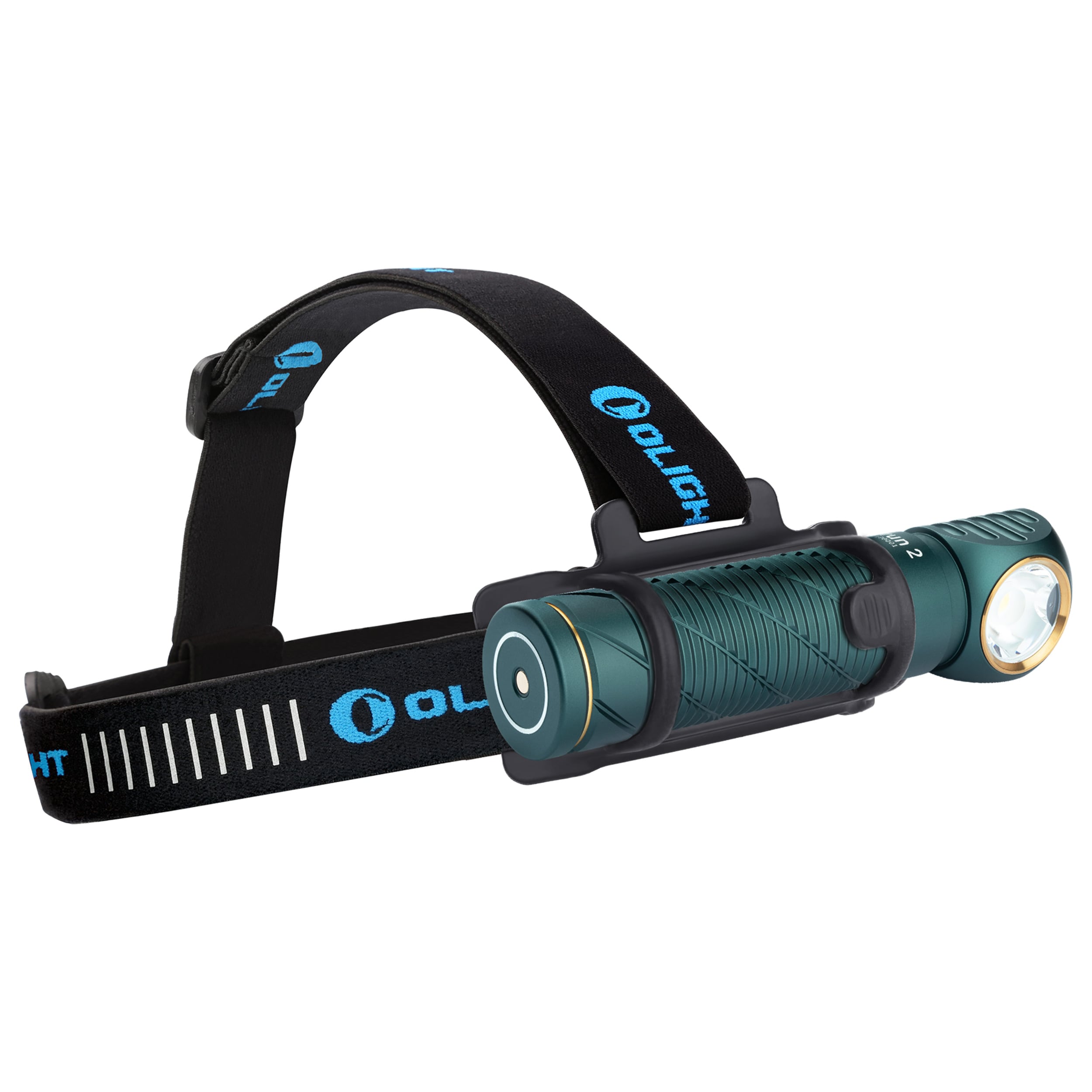 Lampe frontale et angulaire avec bandeau Perun 2 Cool White Kit 2500 lumens Olight- Dream Blue 