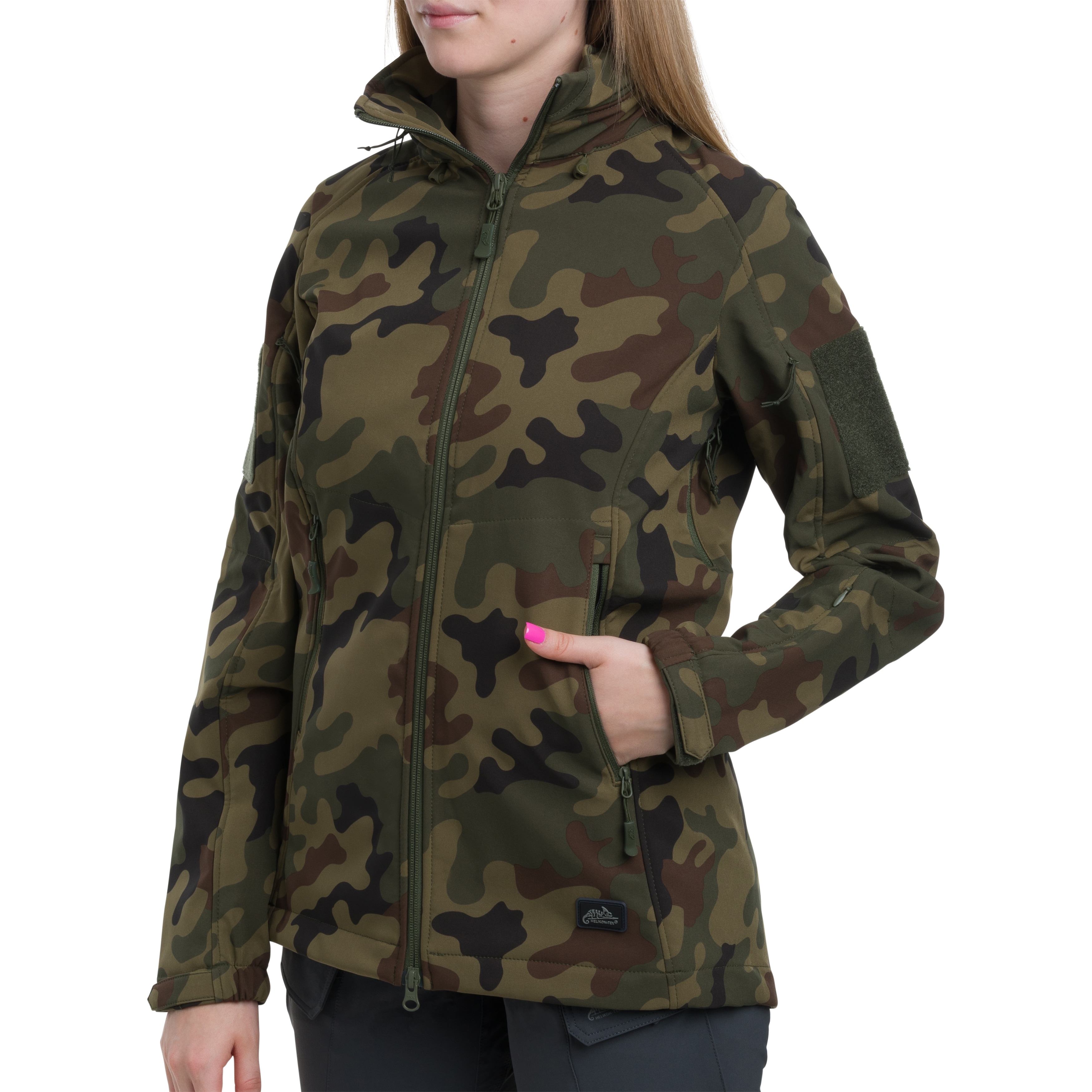 Veste pour femmes Gunfighter Softshell Helikon-Tex - wz.93 Pantera PL Woodland