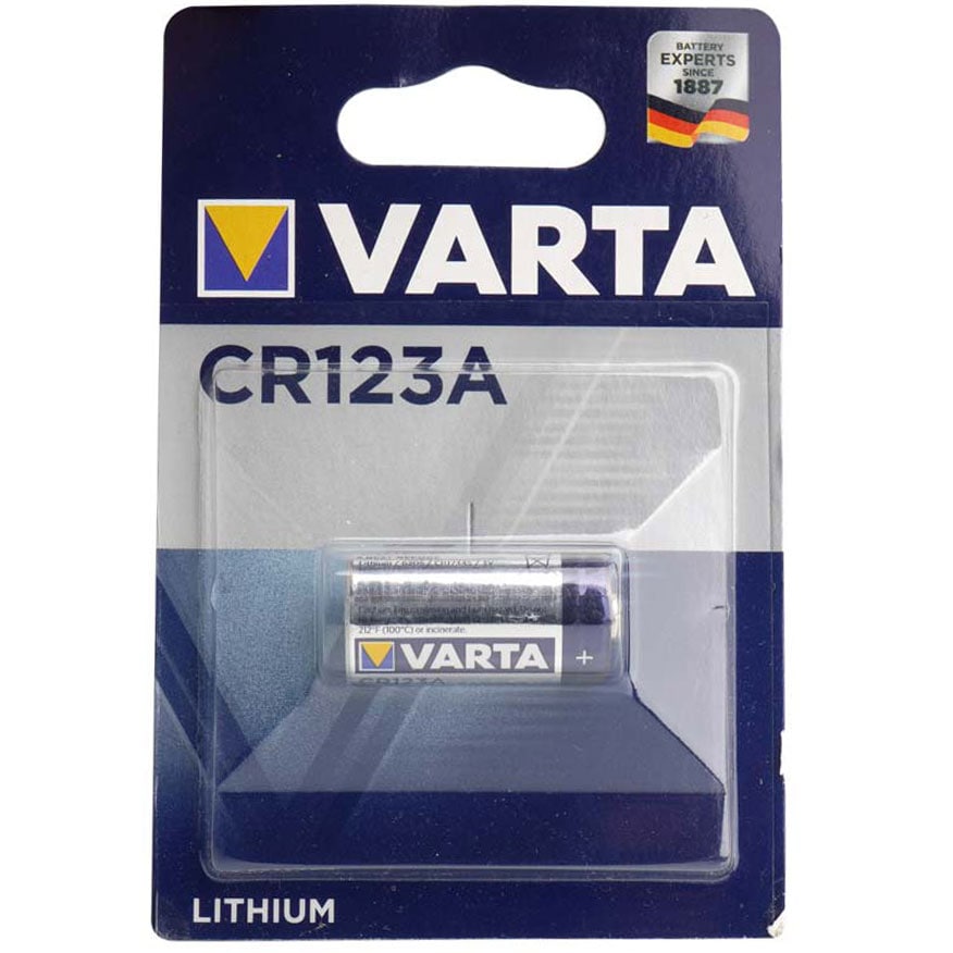 Pile au lithium CR123A 3 V Varta 