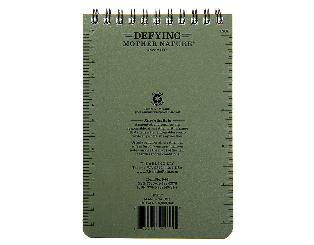 Bloc-notes imperméable 4x6