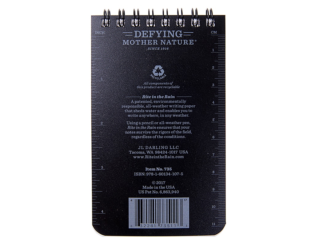 Bloc-notes imperméable 3x5