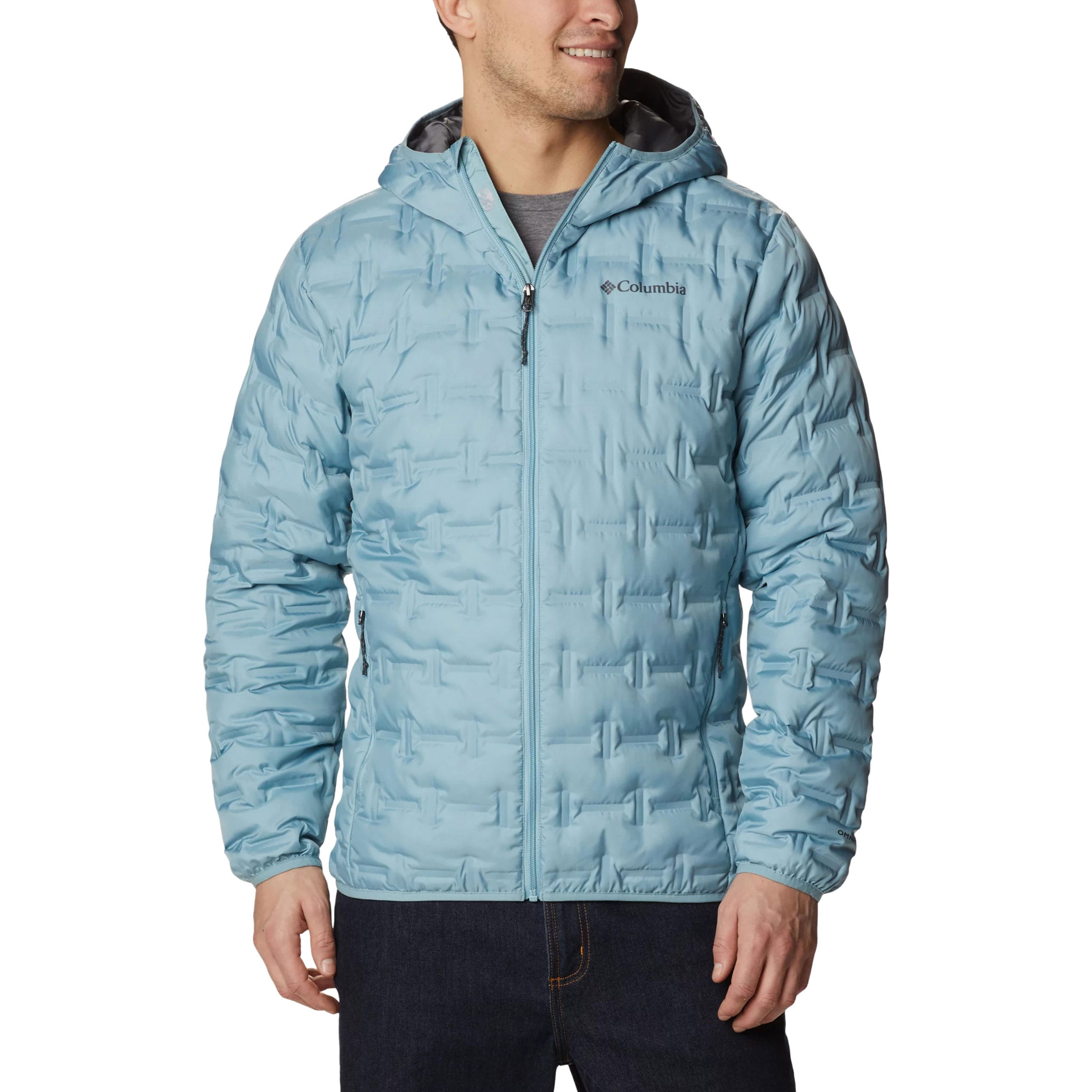 Veste Delta Ridge Down Hooded Columbia - Stone Blue