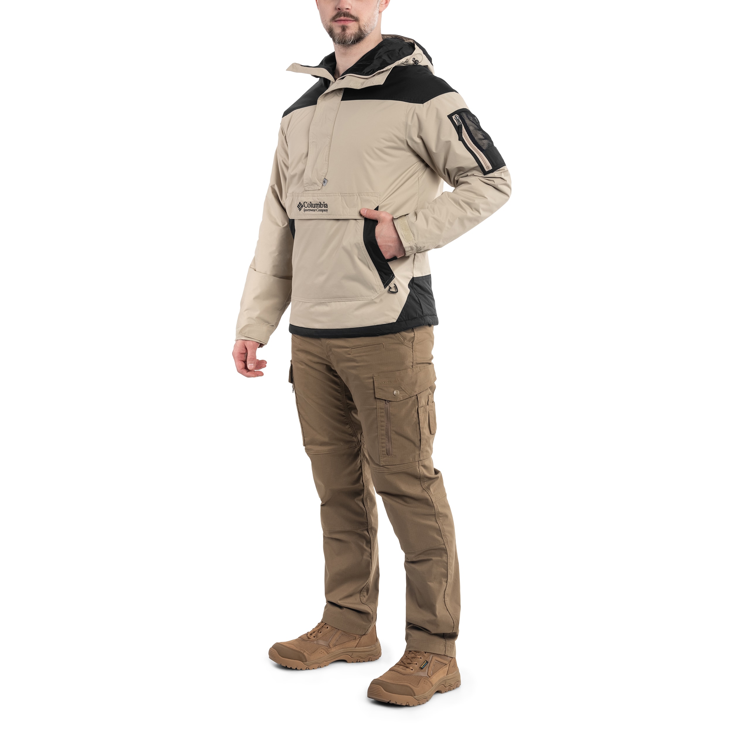 Veste Challenger Pullover Anorak Columbia - Ancient Fossil/Black