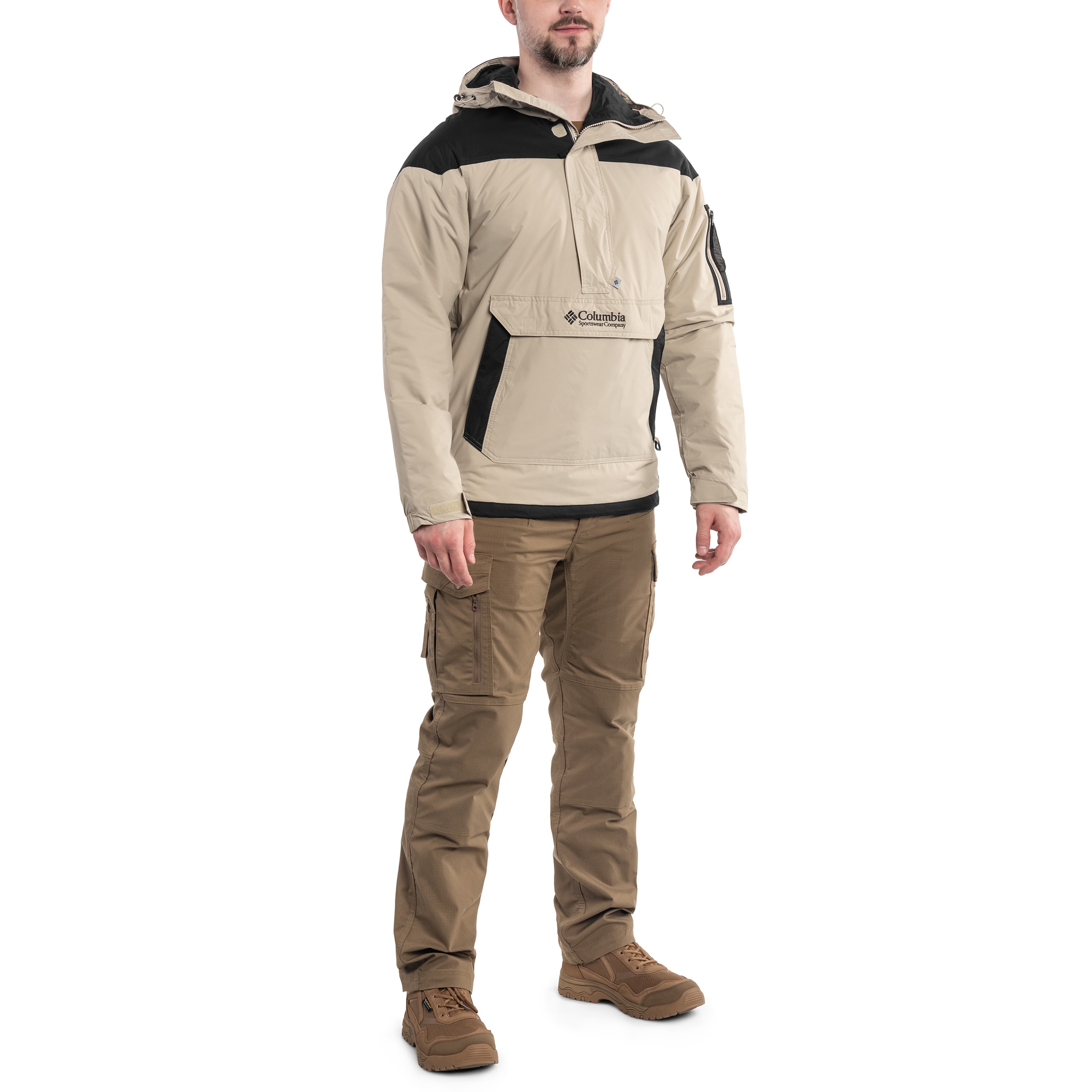 Veste Challenger Pullover Anorak Columbia - Ancient Fossil/Black