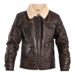 Veste en cuir US Navy A4 Sheepskin Mil-Tec - Brown